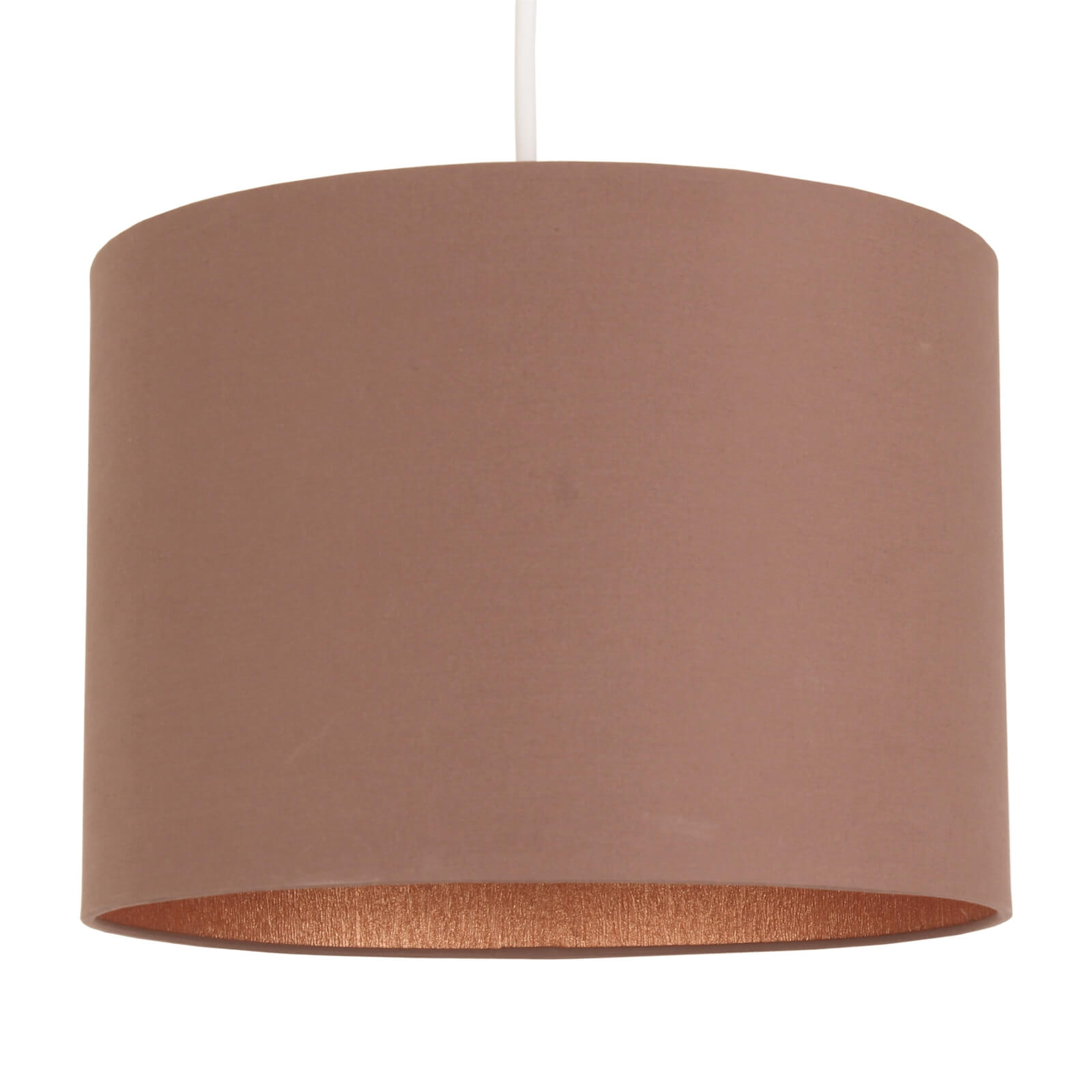 Luther Lamp Shade - Taupe with Copper Inner - 40cm