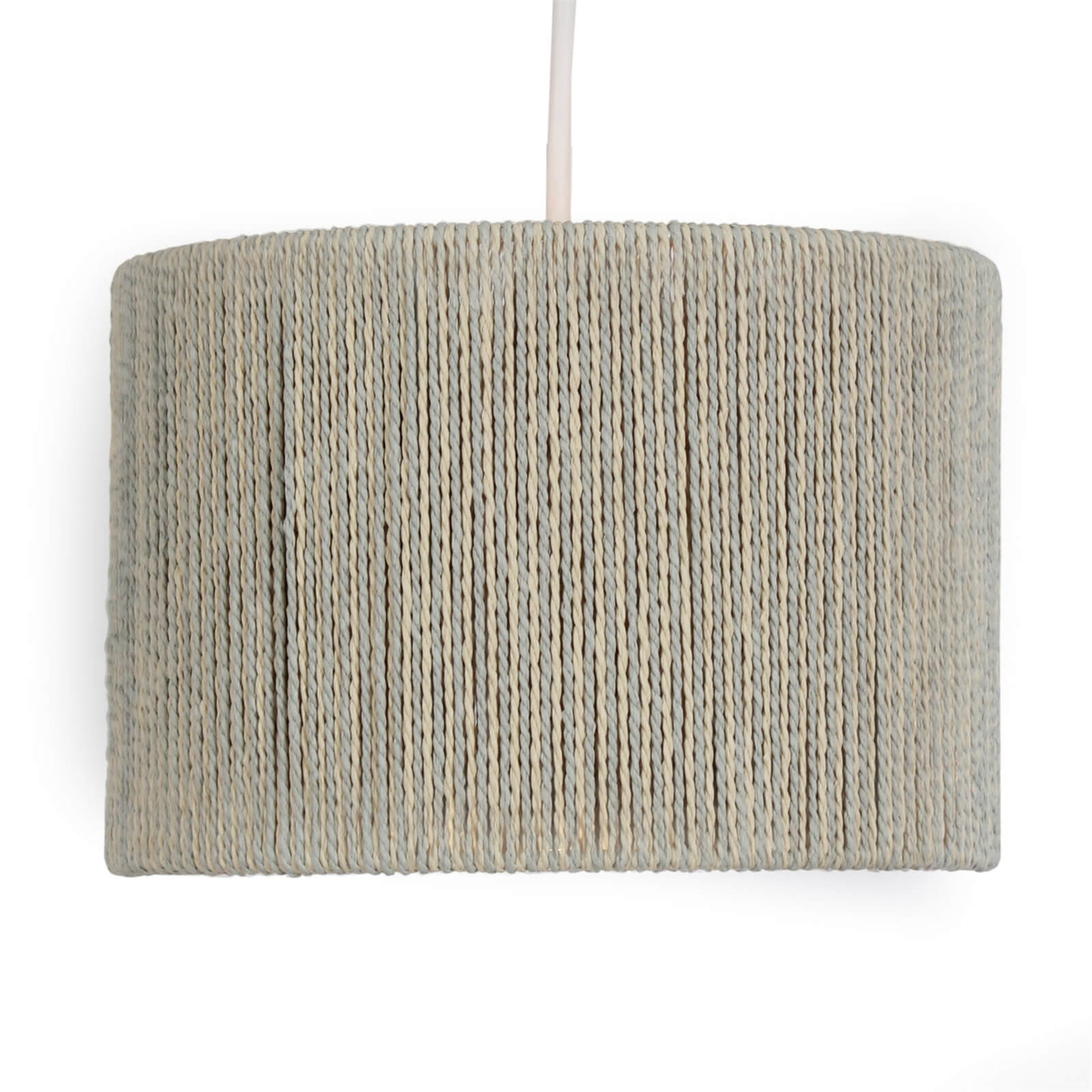 Lexi String Lamp Shade - Grey & Ivory - 25cm