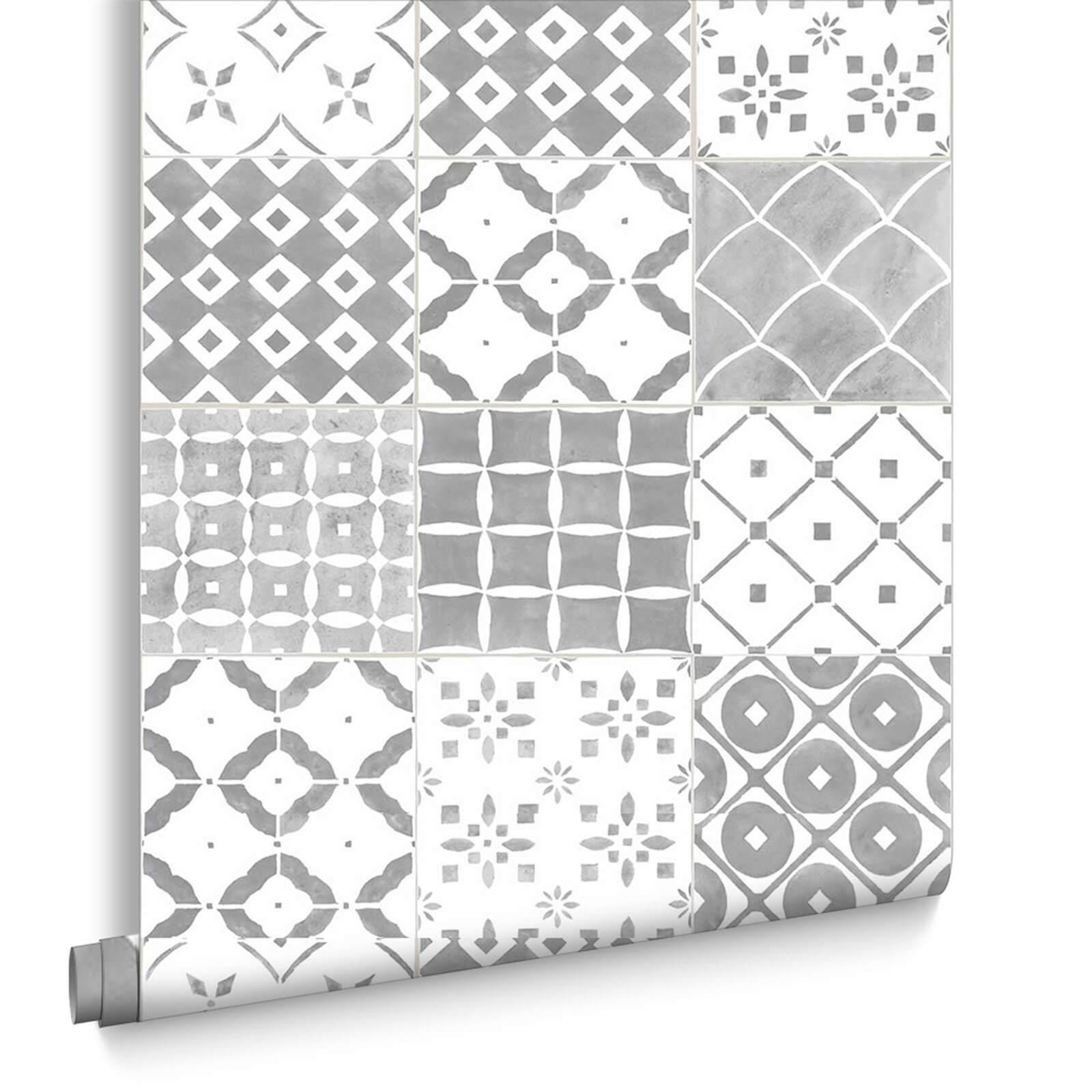 Contour Porches Wallpaper - Grey