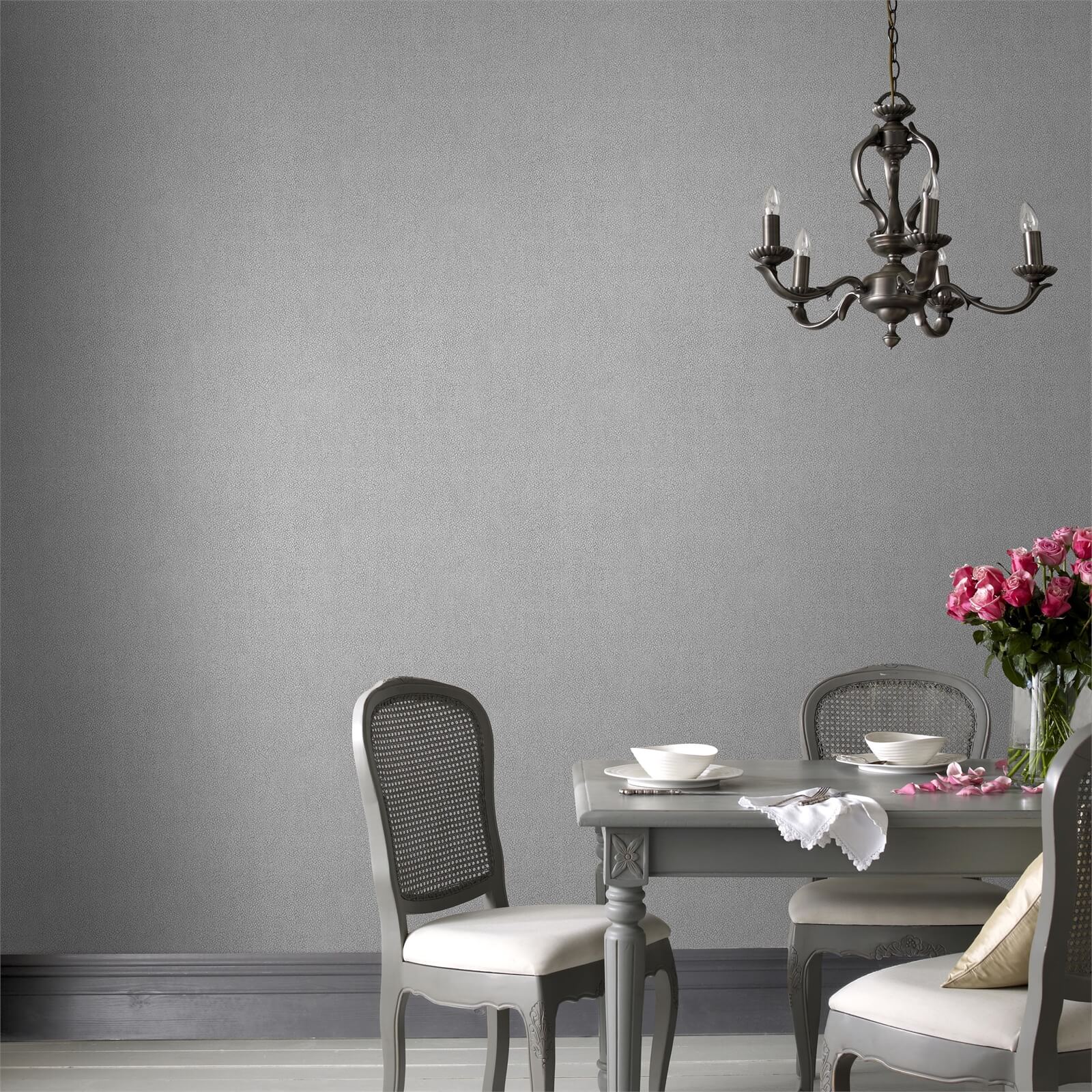 Boutique Sequin Wallpaper - Silver