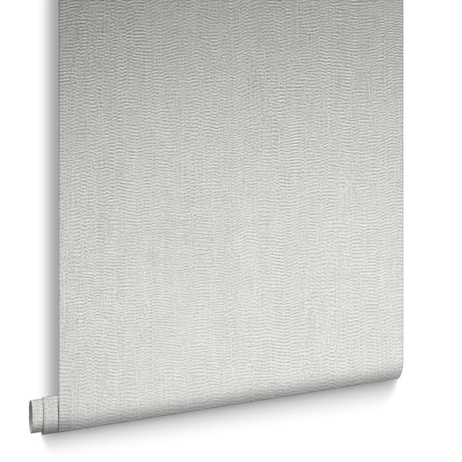 Boutique Water Silk Plain Wallpaper - Light Silver