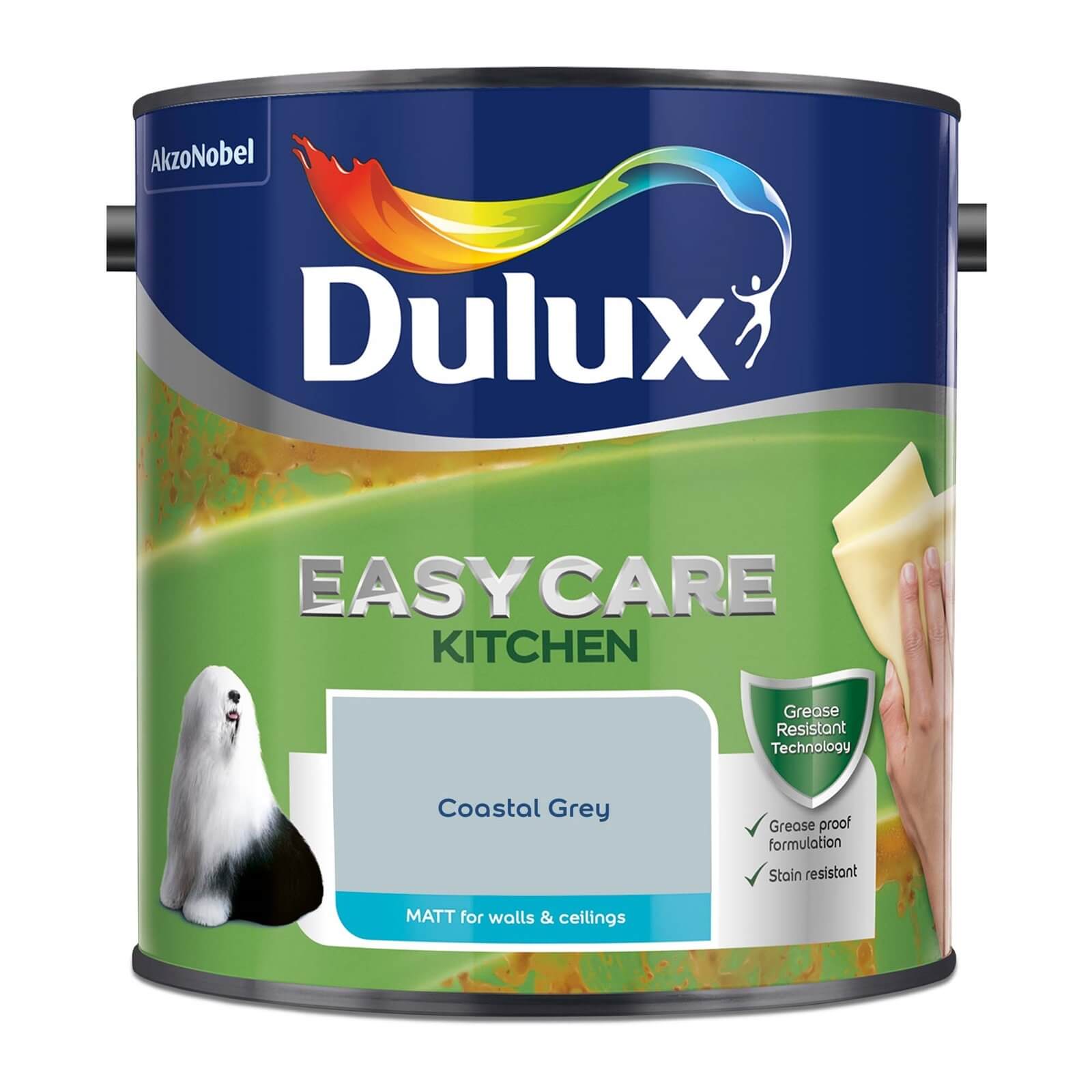 Dulux Easycare Kitchen Coastal Grey Matt Paint - 2.5L