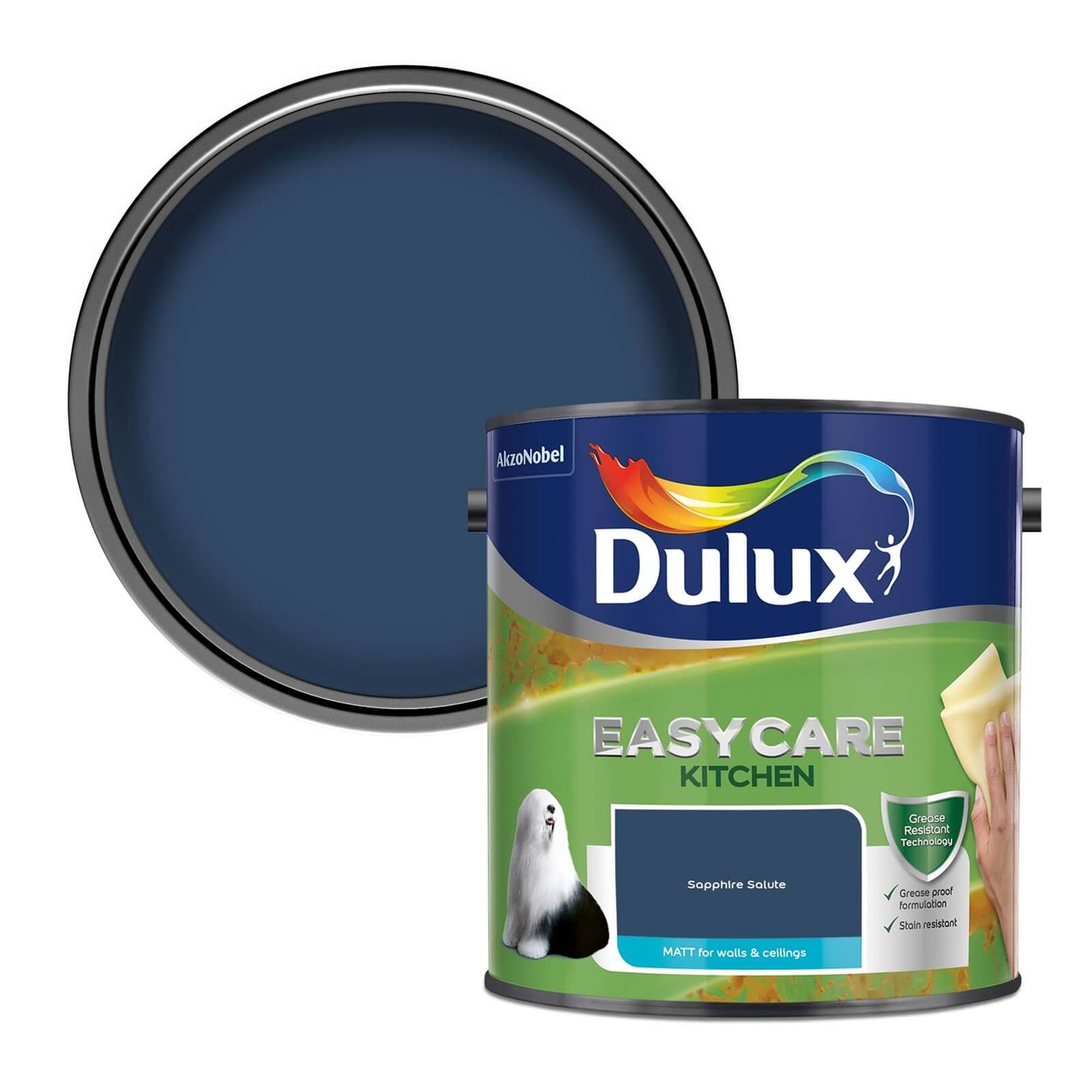 Dulux Easycare Kitchen Sapphire Salute Matt Paint - 2.5L