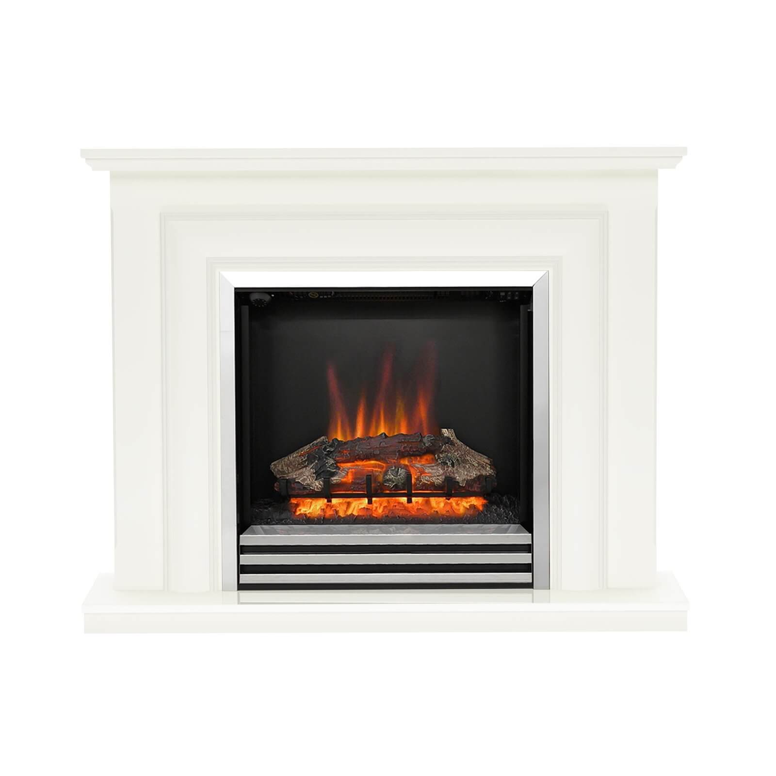 Be Modern Avensis Electric Fire Suite with Flat to Wall Fitting - Soft White
