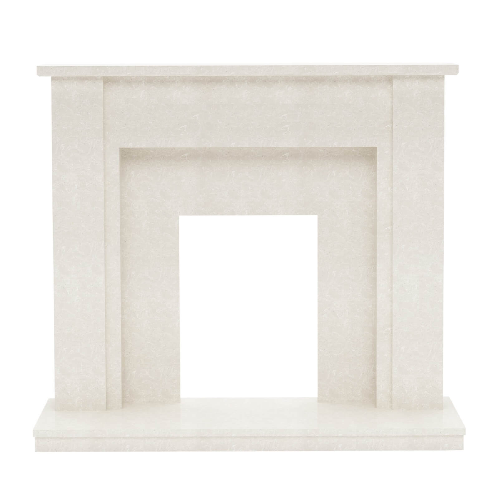 Be Modern Elda Fireplace Surround with Flat to Wall Fitting - Manila Marble