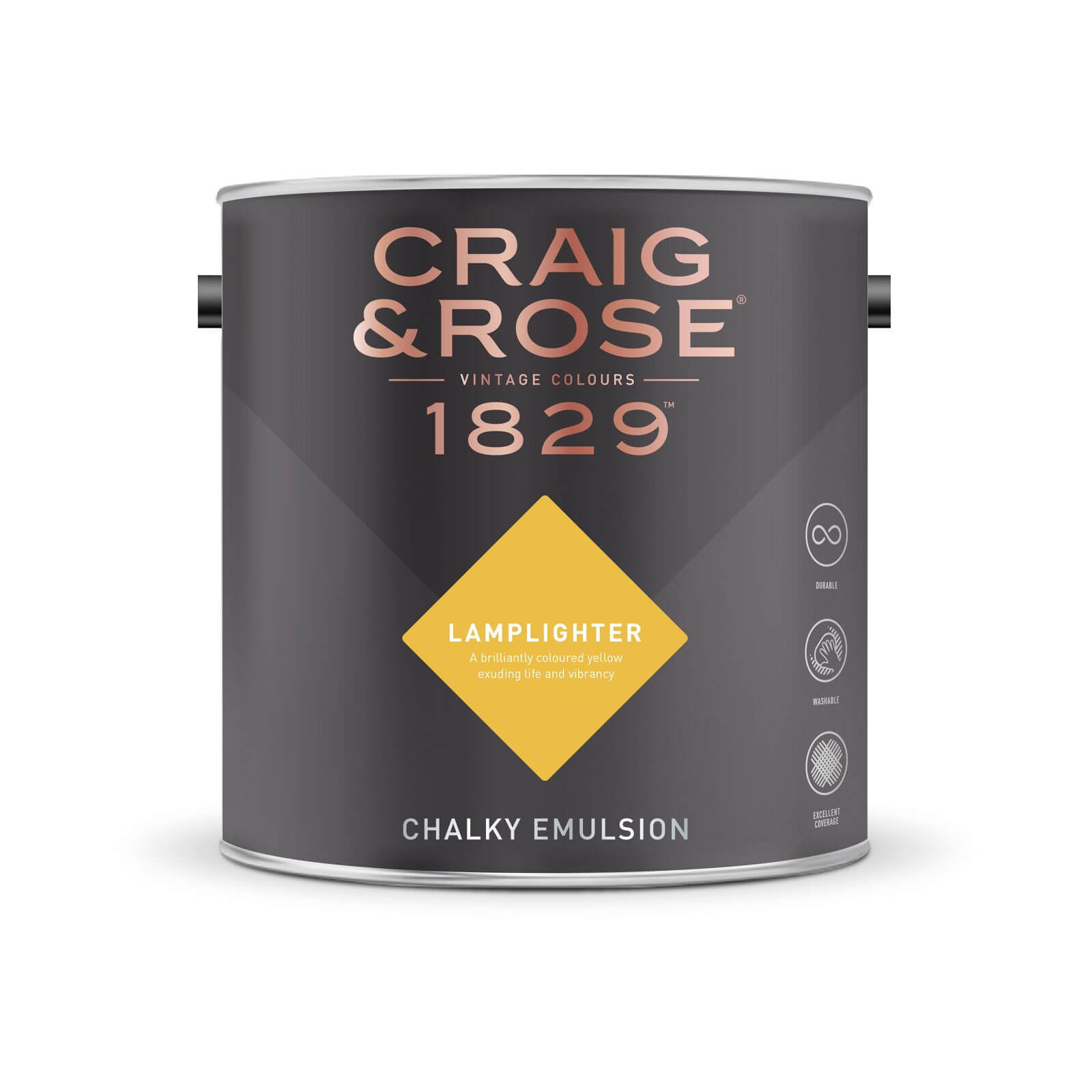 Craig & Rose 1829 Chalky Matt Emulsion Paint Lamplighter - 2.5L