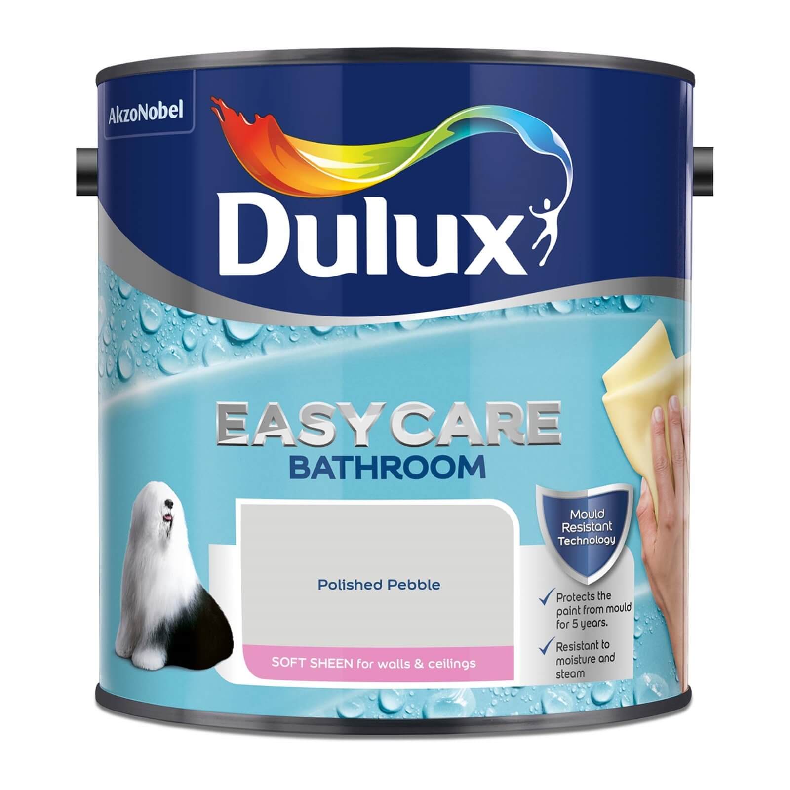 Dulux Easycare Bathroom Polished Pebble Soft Sheen Paint - 2.5L