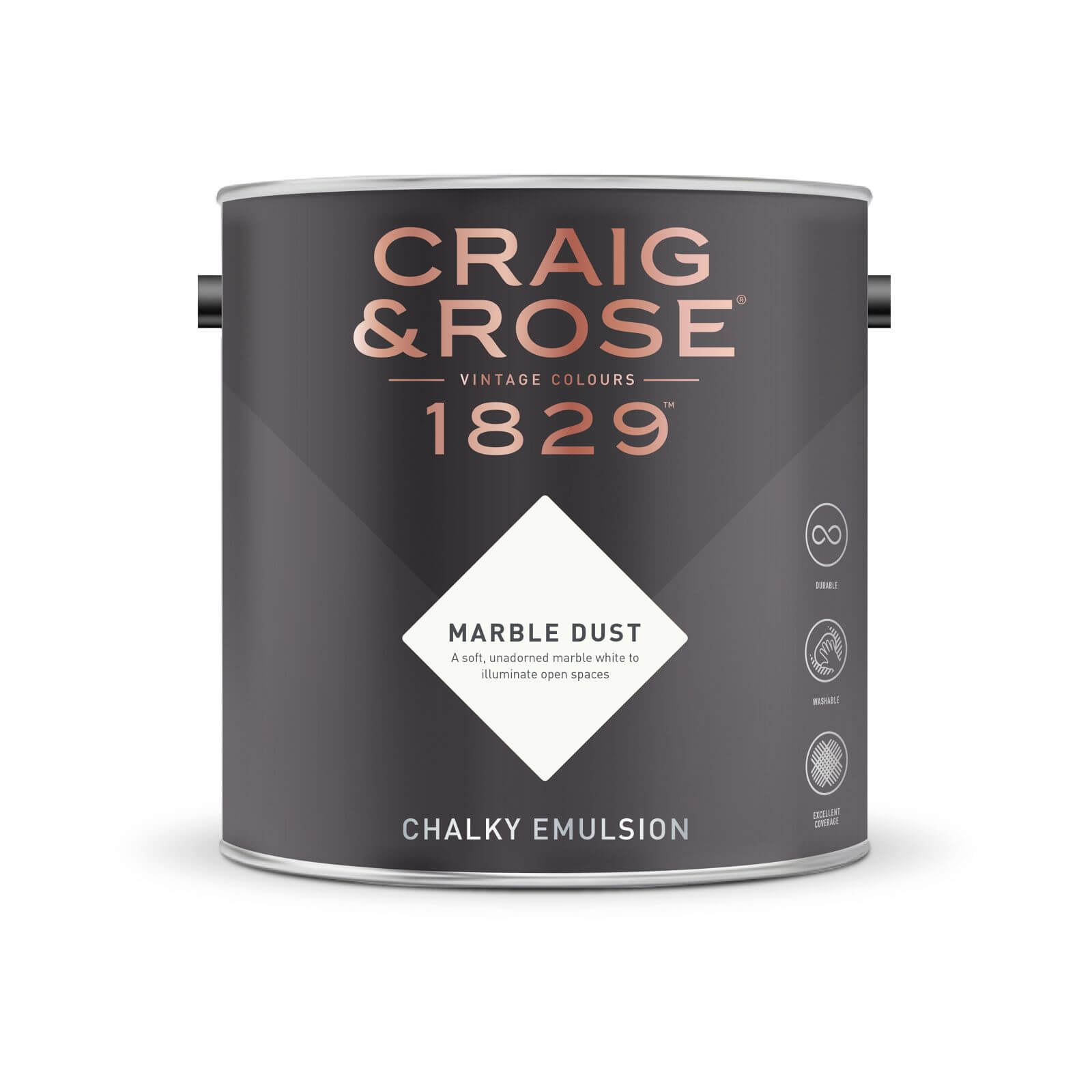 Craig & Rose 1829 Chalky Matt Emulsion Paint Marble Dust - 2.5L