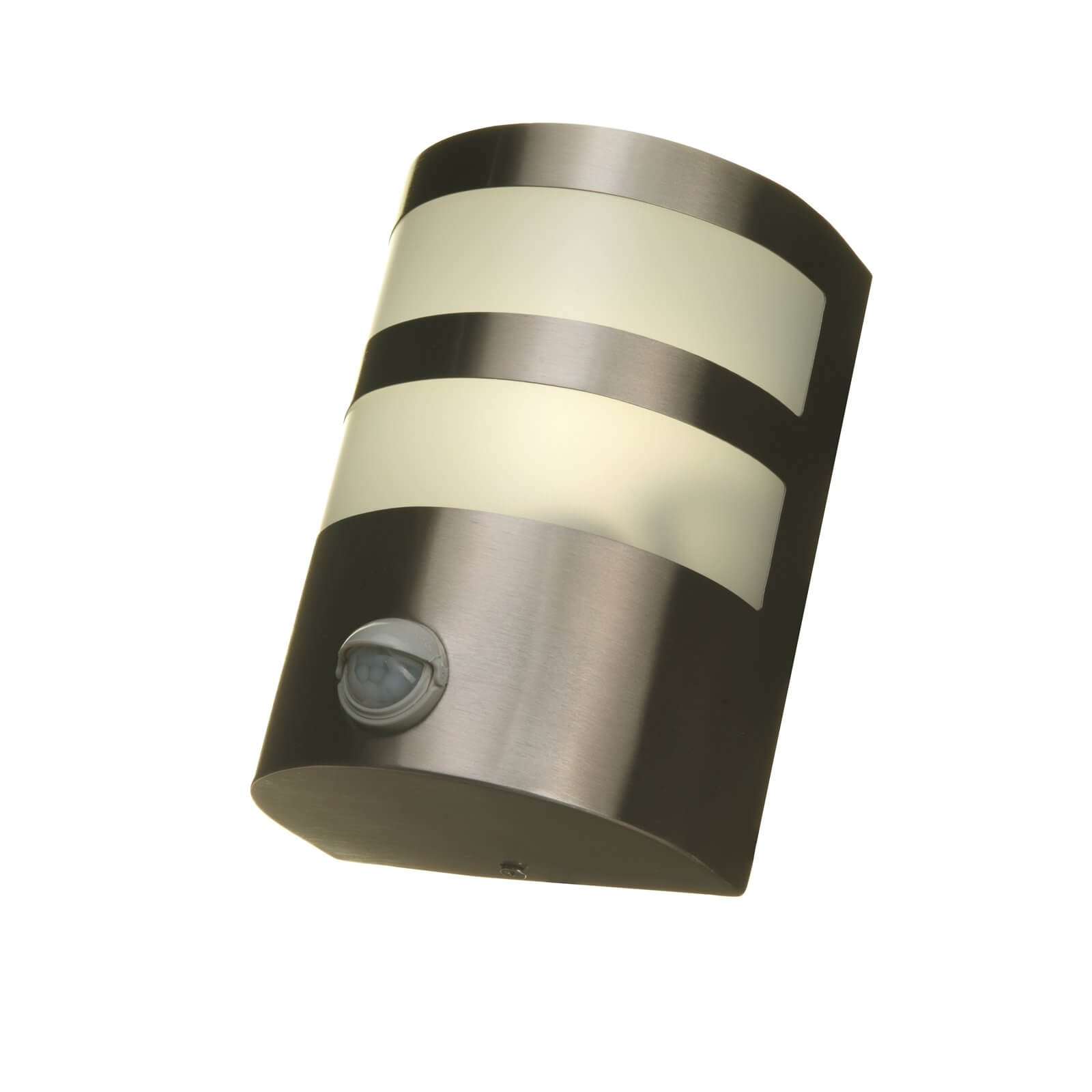 Lutec Cameo LED PIR Outdoor Wall Light - Stainless Steel