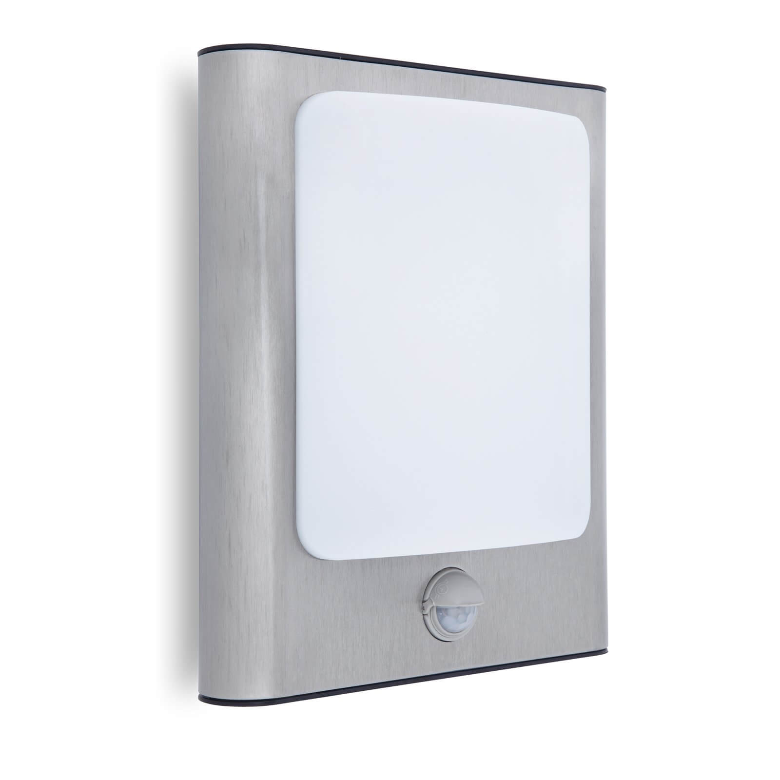 Lutec Face 13W LED PIR Outdoor Wall Light - Stainless Steel