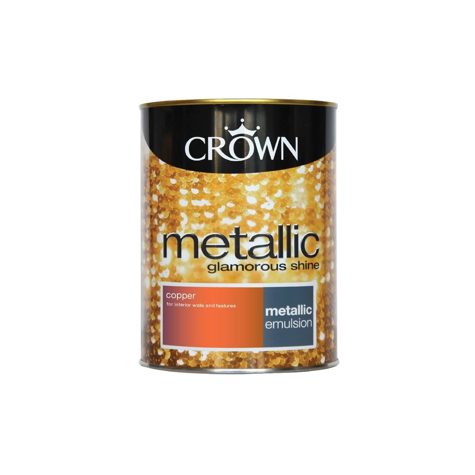 Crown Fashion For Walls Copper - Metallic Paint - 1.25L
