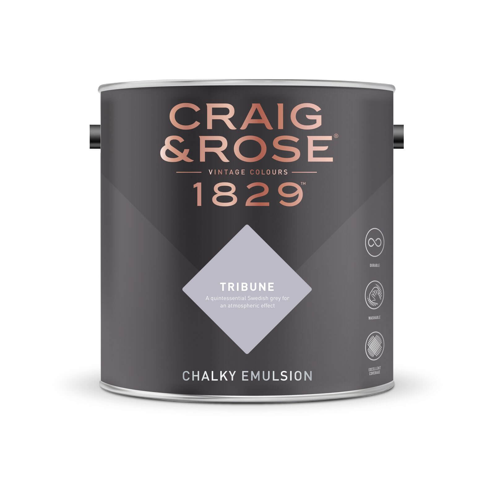 Craig & Rose 1829 Chalky Matt Emulsion Paint Tribune - 2.5L
