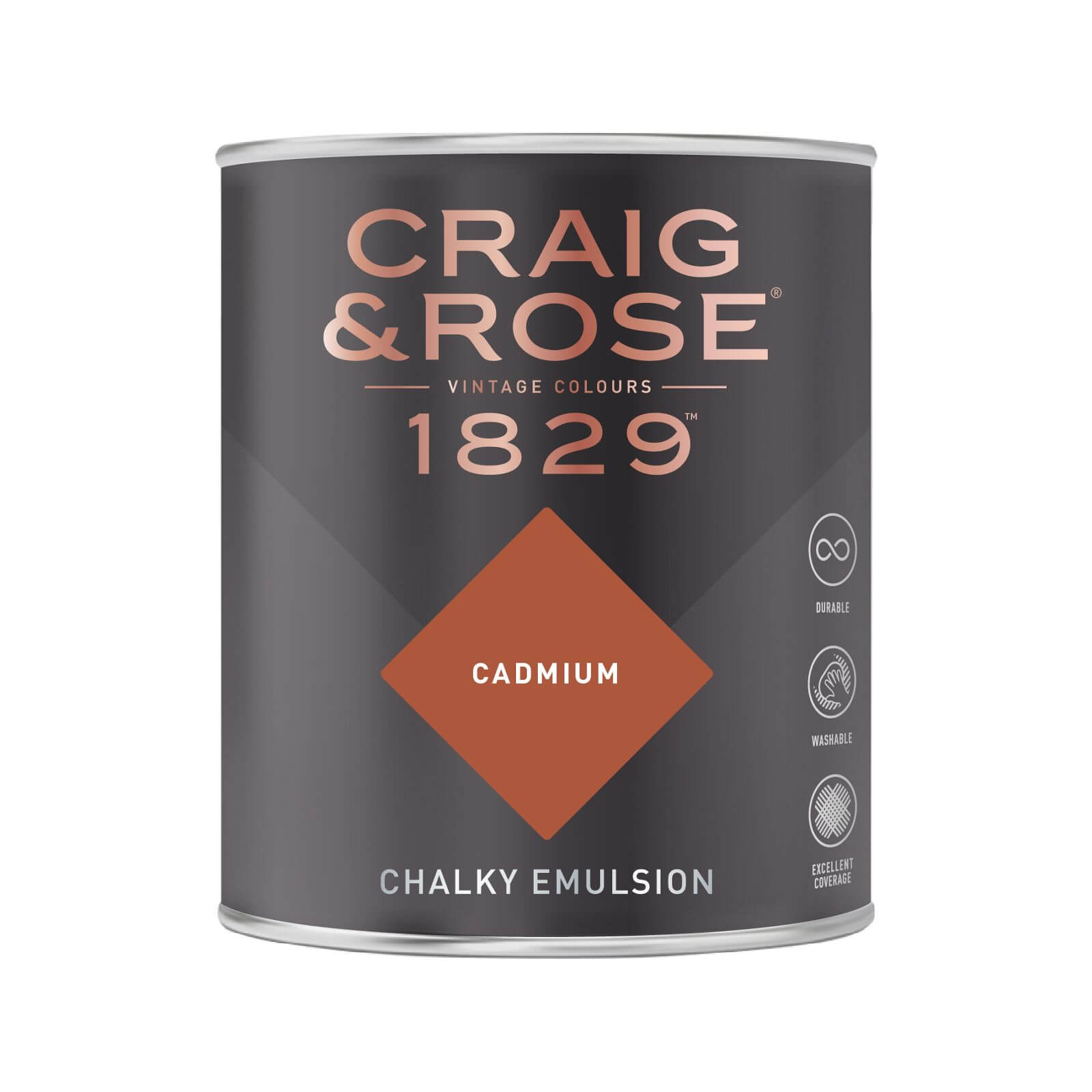 Craig & Rose 1829 Chalky Matt Emulsion Paint Cadmium - 750ml