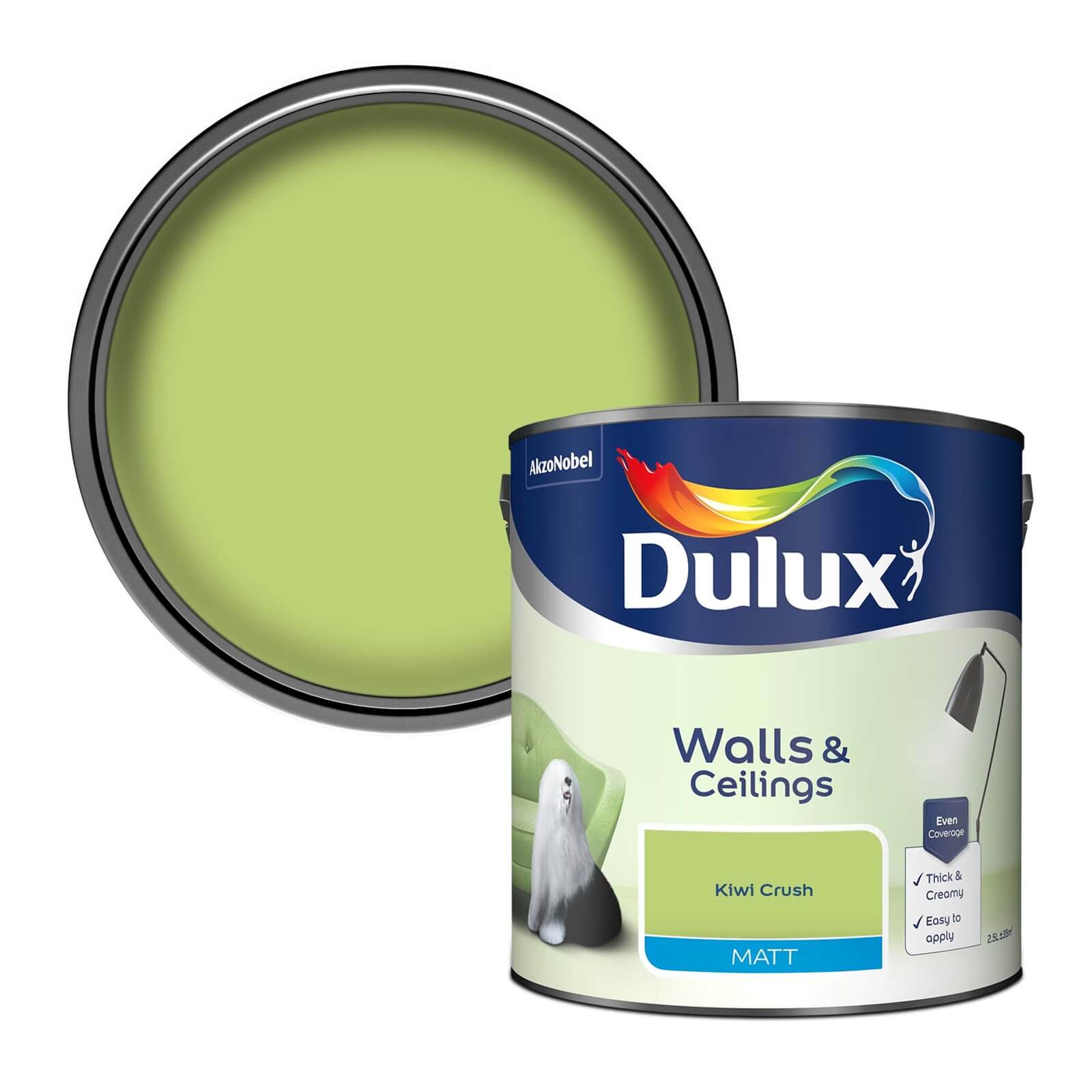 Dulux Matt Emulsion Paint Kiwi Crush - 2.5L