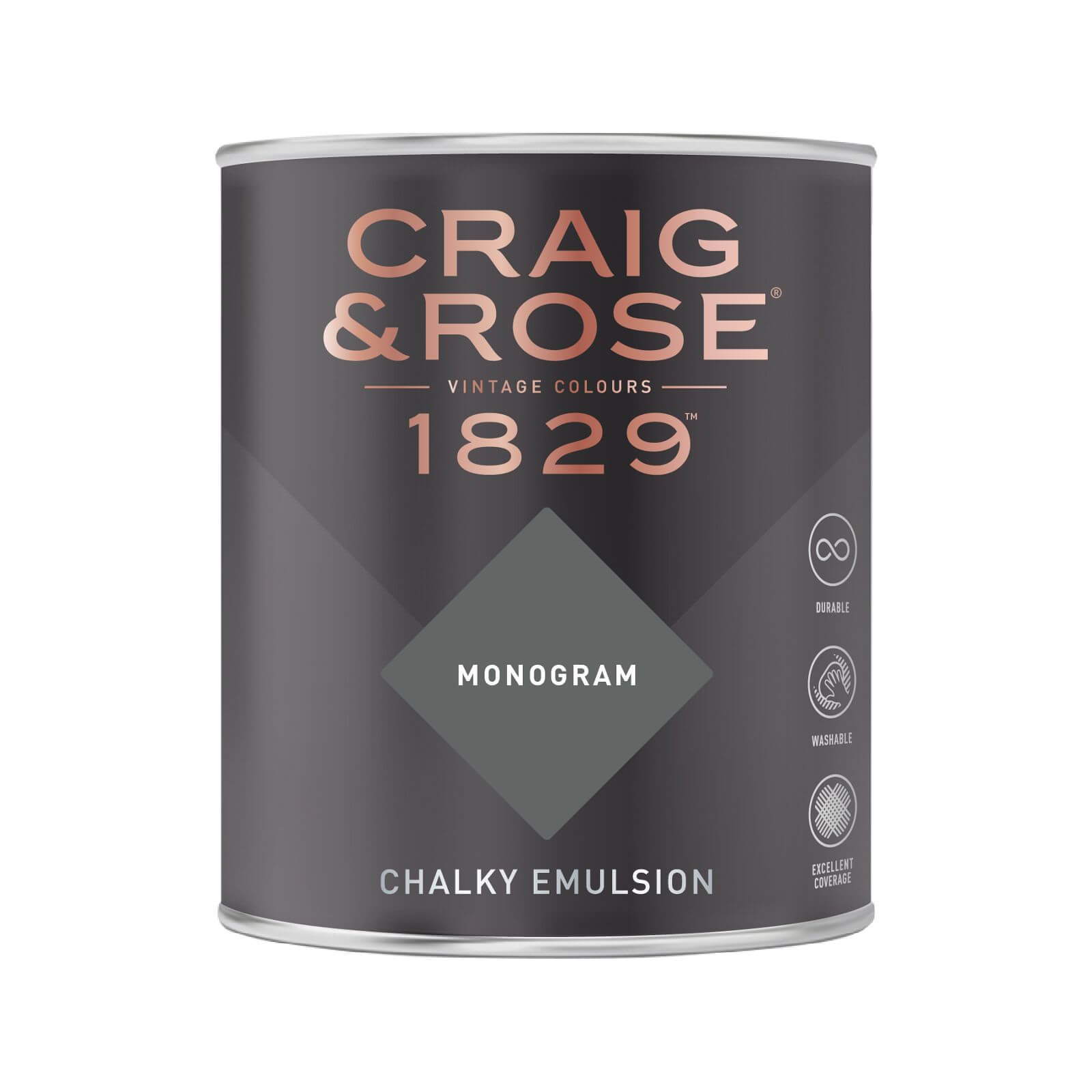Craig & Rose 1829 Chalky Matt Emulsion Paint Monogram - 750ml