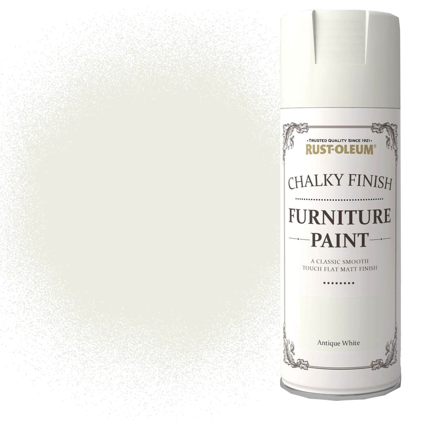 Rust-Oleum Chalky Finish Furniture Spray Paint Antique White - 400ml