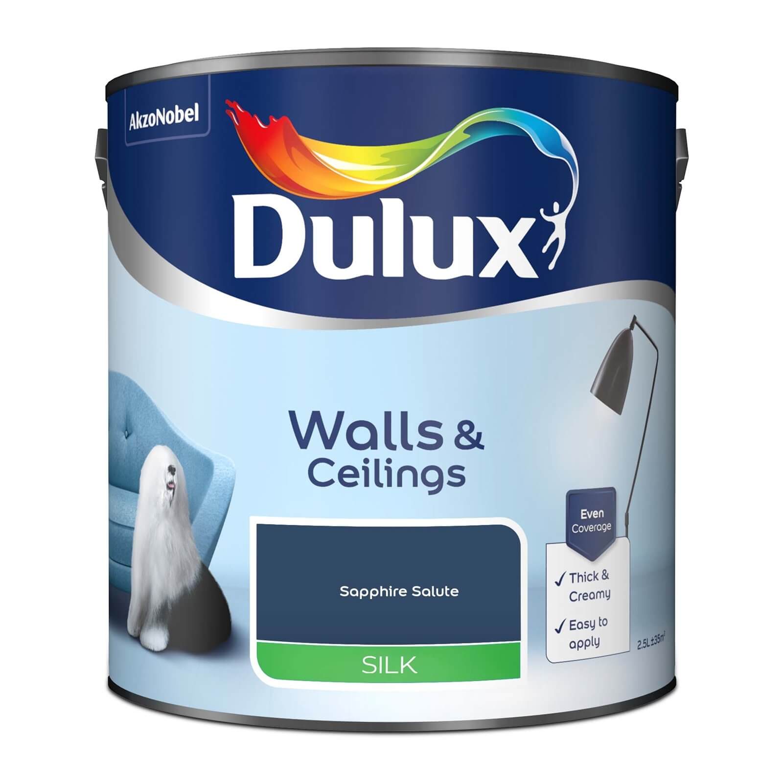 Dulux Silk Emulsion Paint Sapphire Salute - 2.5L