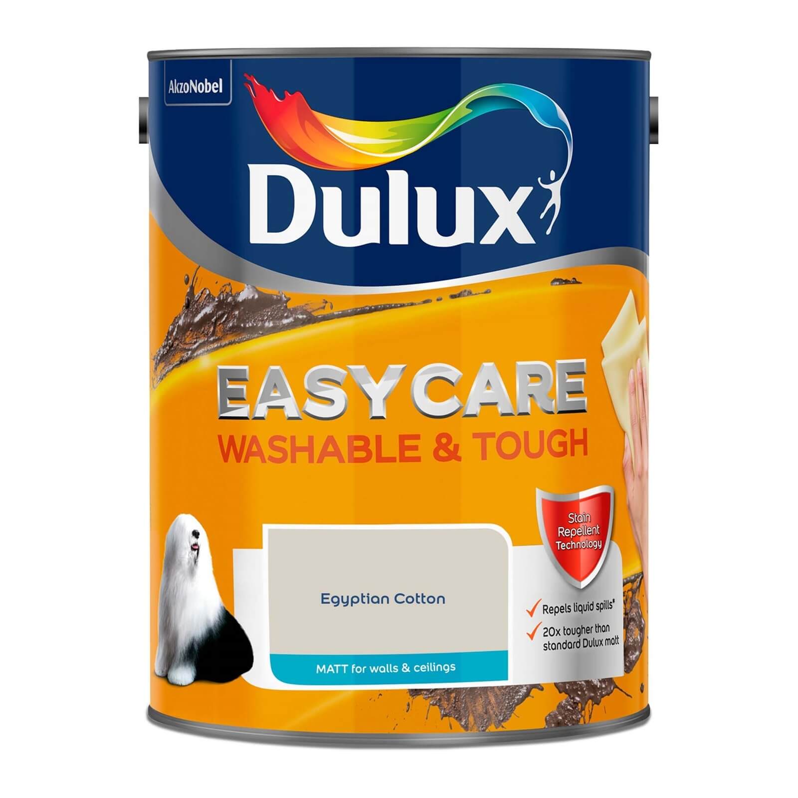 Dulux Easycare Washable & Tough Matt Paint Egyptian Cotton - 5L