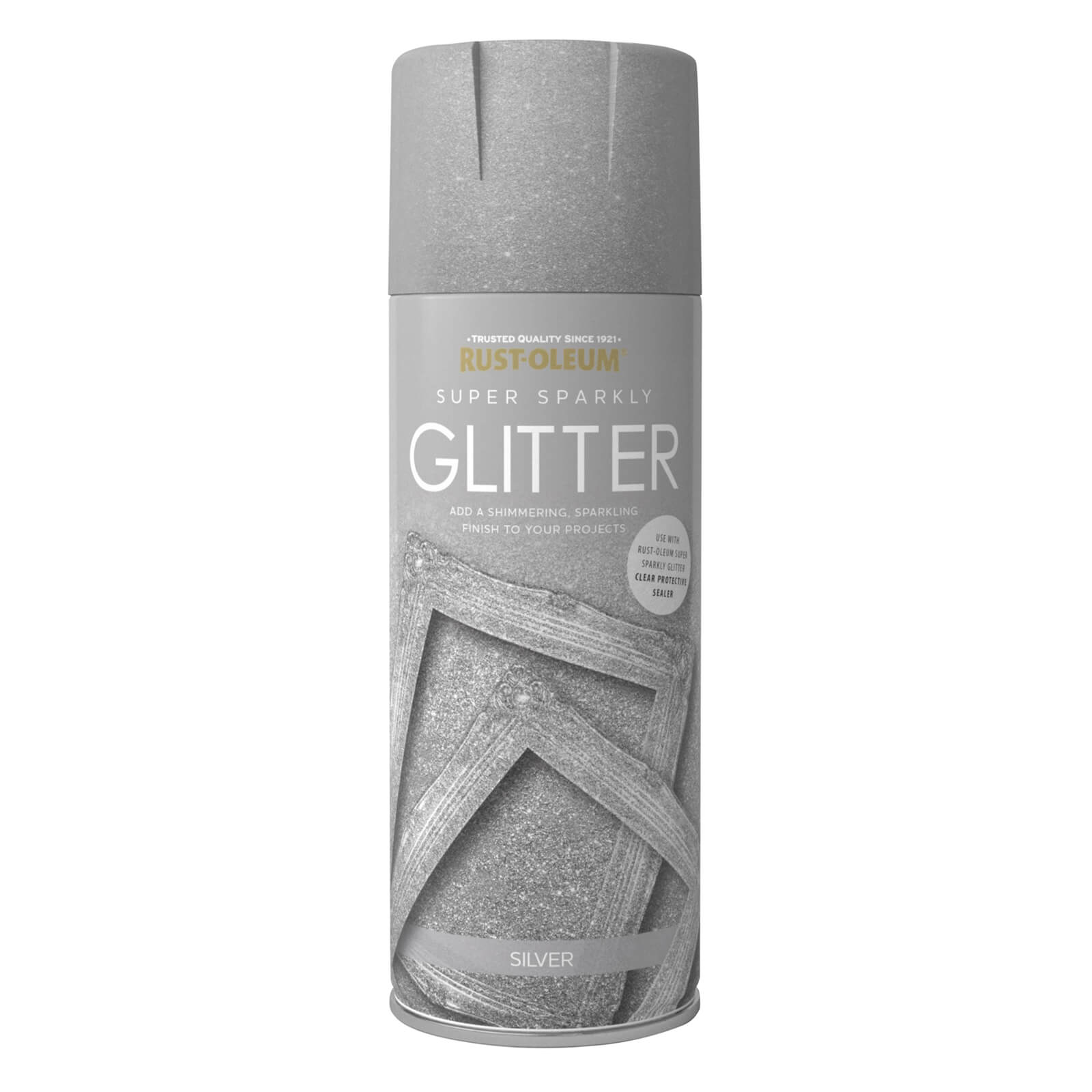 Rust-Oleum Super Sparkly Glitter Spray Paint Silver - 400ml