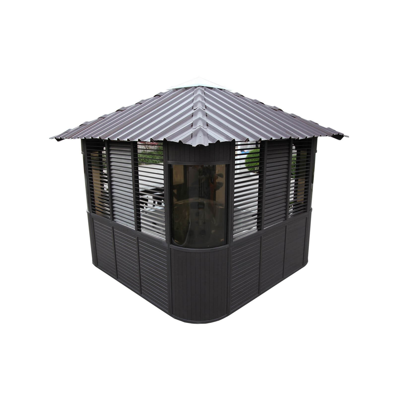 Canadian Spa Fraser Synthetic Bar Kit Gazebo - 10ft / Coffee (Includes Free Delivery and Installation)