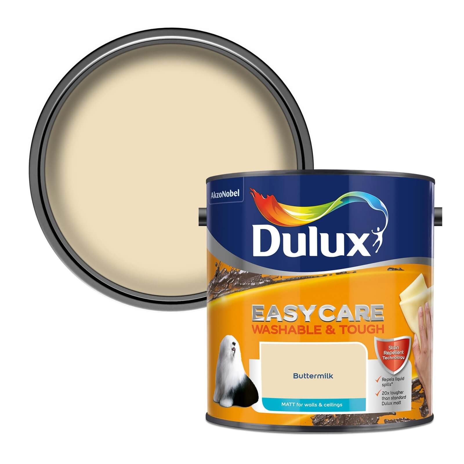 Dulux Easycare Washable & Tough Buttermilk Matt Paint - 2.5L