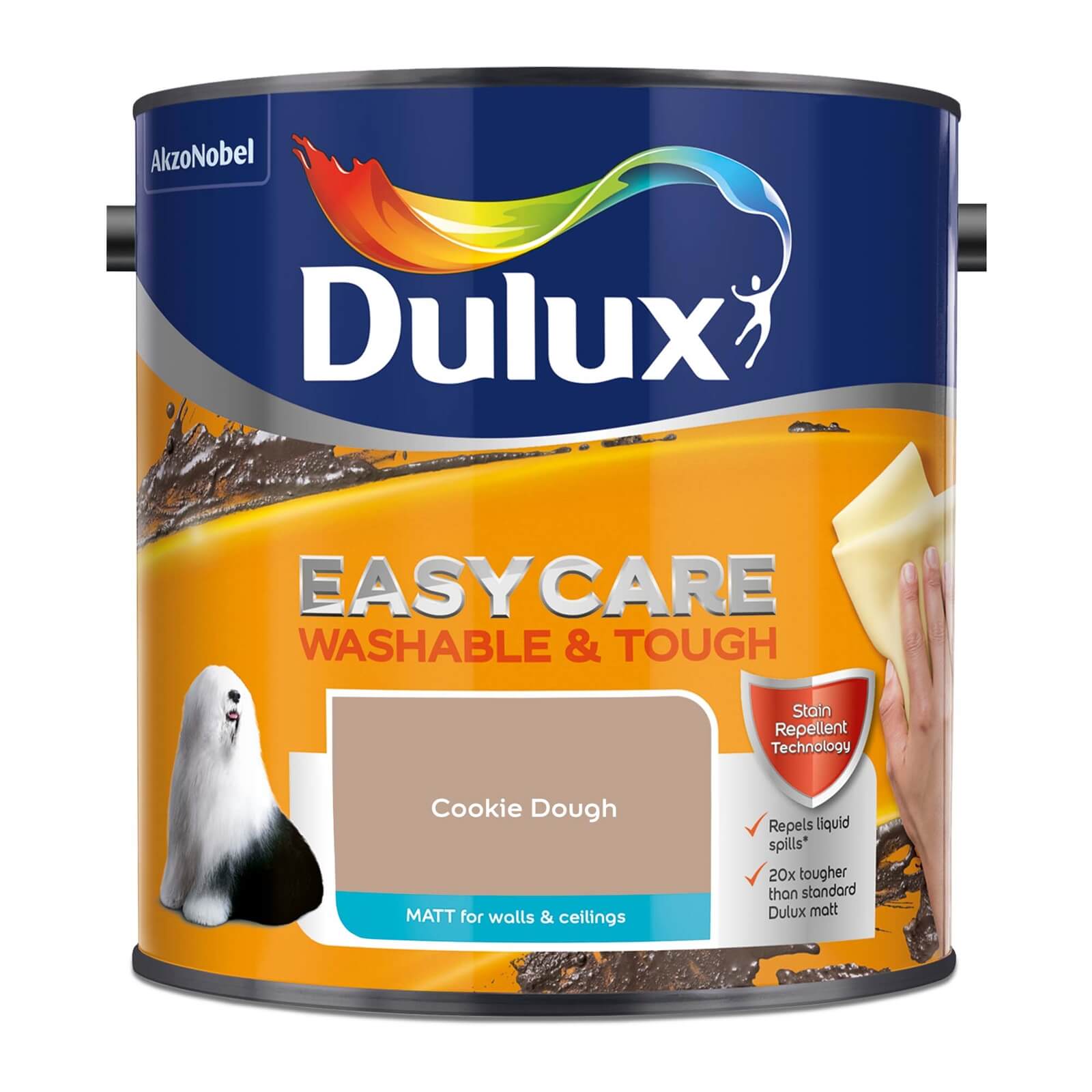 Dulux Easycare Washable & Tough Cookie Dough Matt Paint - 2.5L