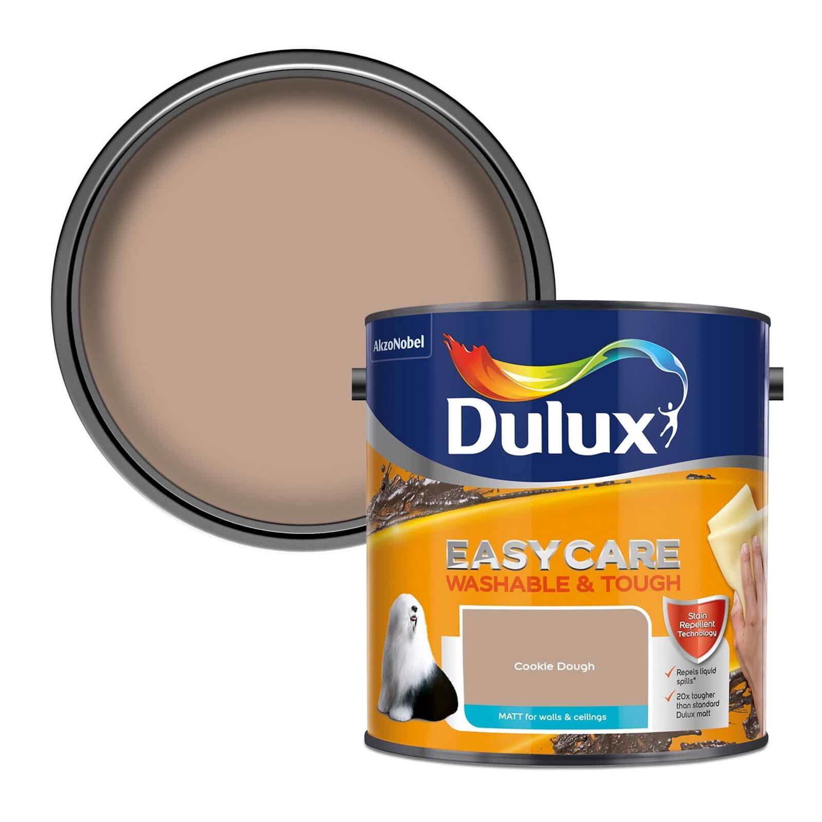 Dulux Easycare Washable & Tough Cookie Dough Matt Paint - 2.5L