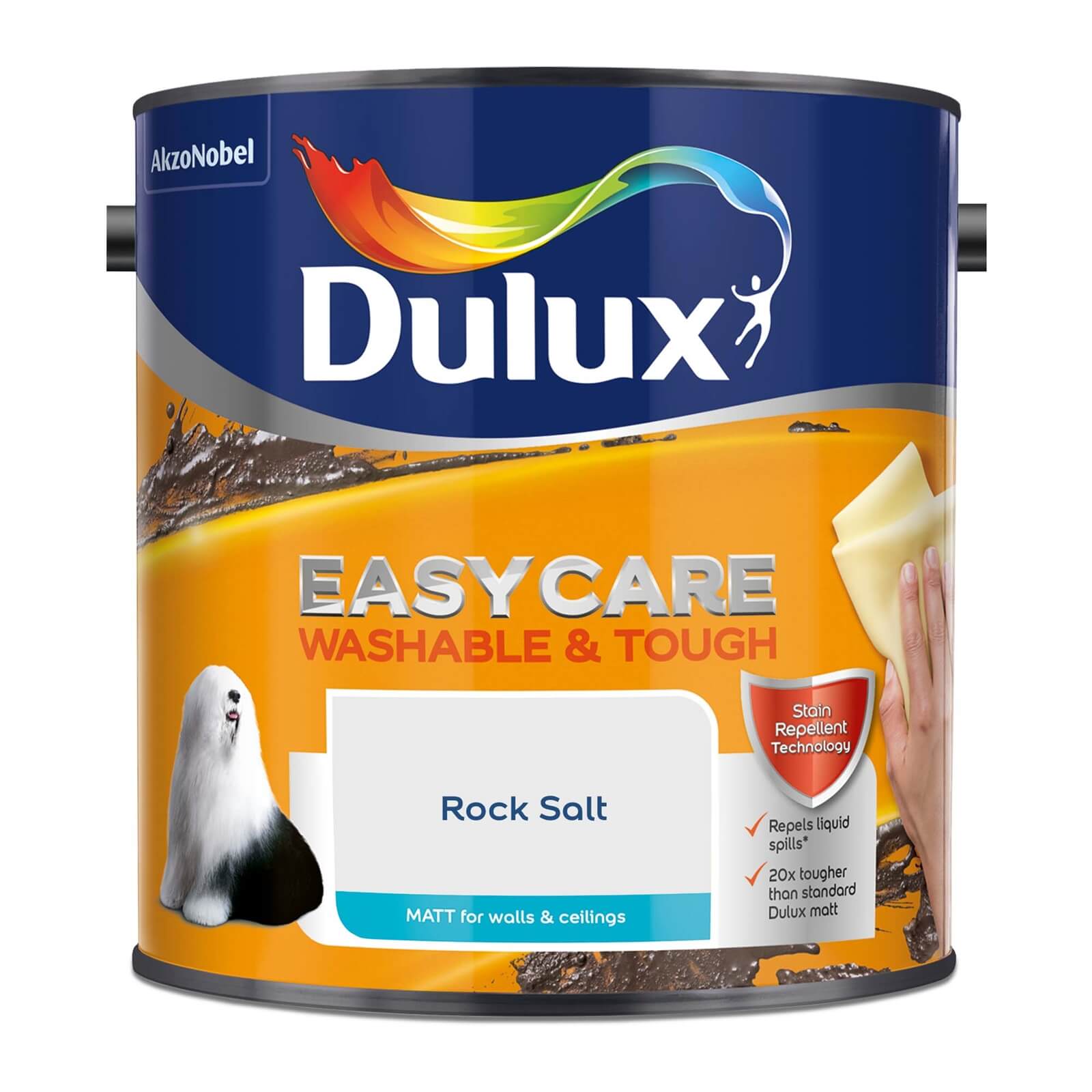 Dulux Easycare Washable & Tough Matt Paint Rock Salt - 2.5L