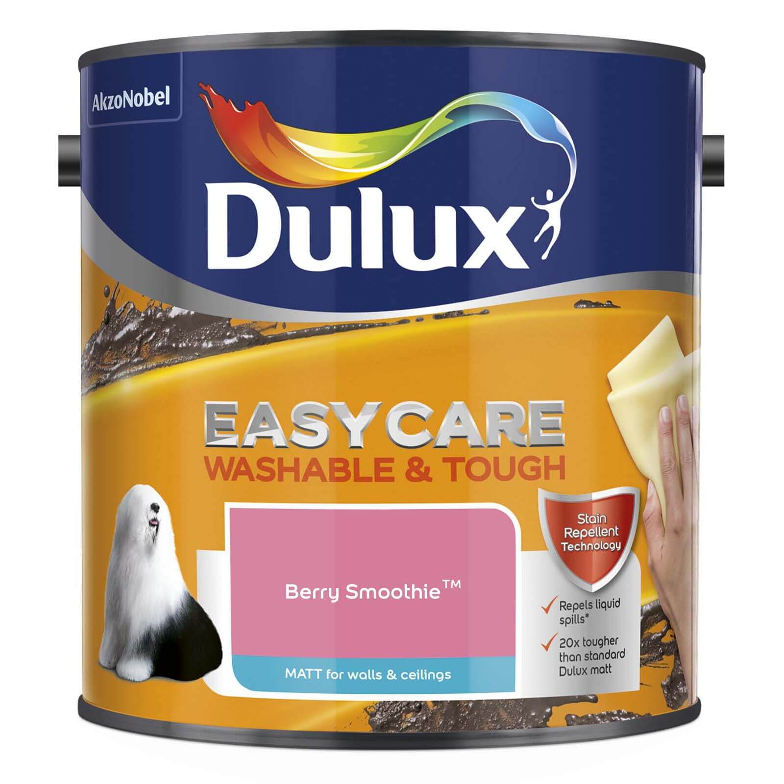 Dulux Easycare Washable & Tough Berry Smoothie Matt Paint - 2.5L