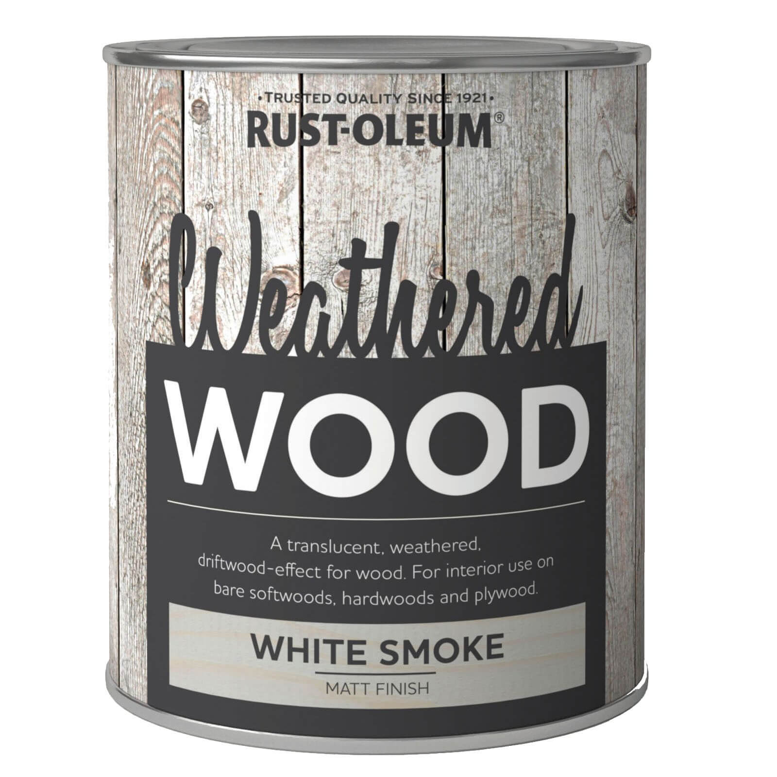 Rust-Oleum Weathered Wood Paint White Smoke - 750ml