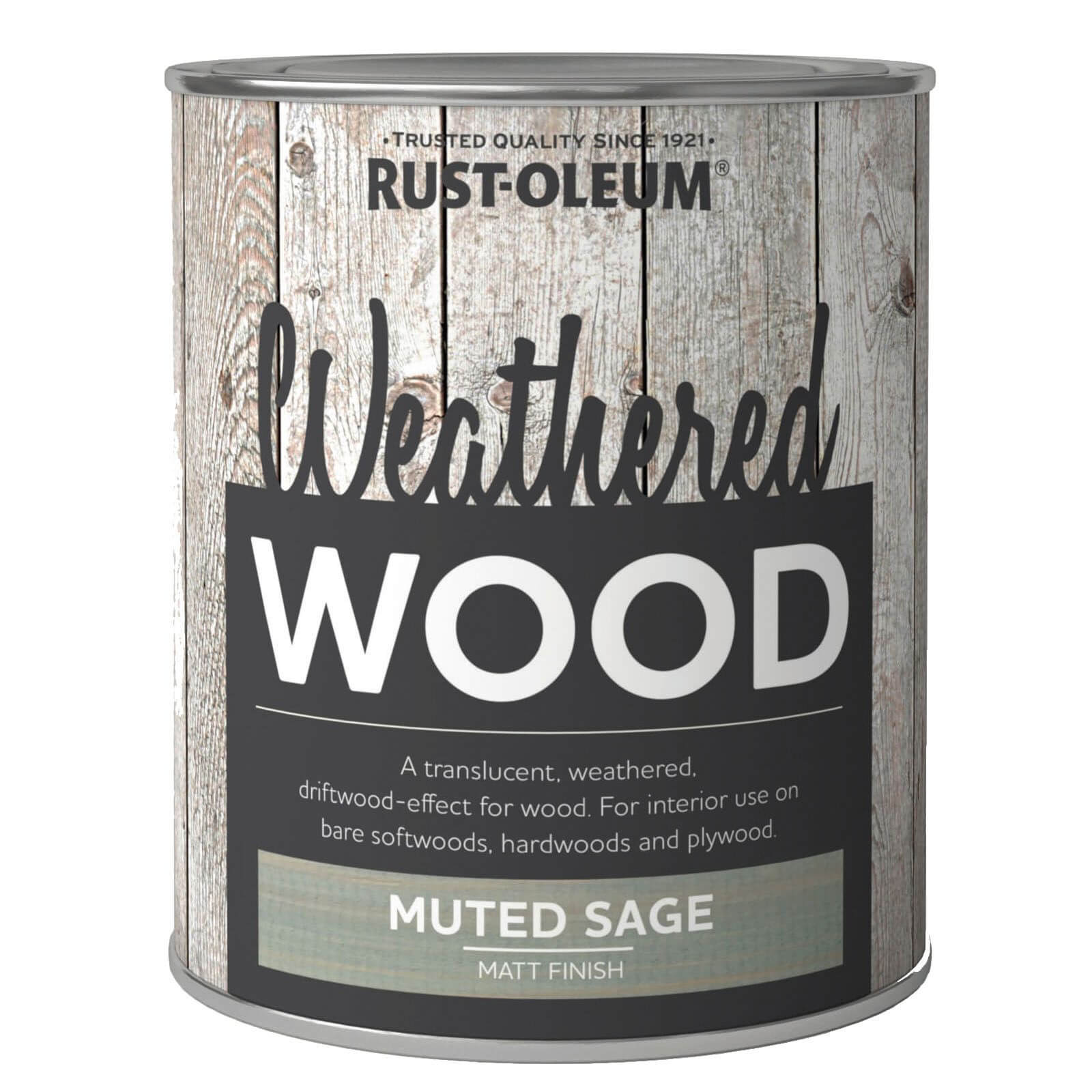 Rust-Oleum Weathered Wood Paint Muted Sage - 750ml
