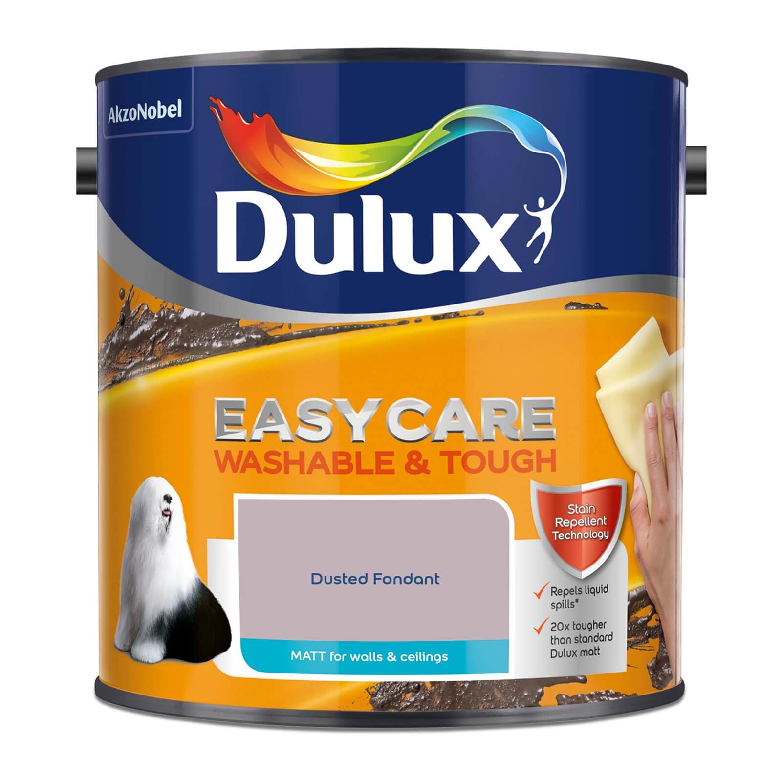 Dulux Easycare Washable & Tough Matt Paint Dusted Fondant - 2.5L