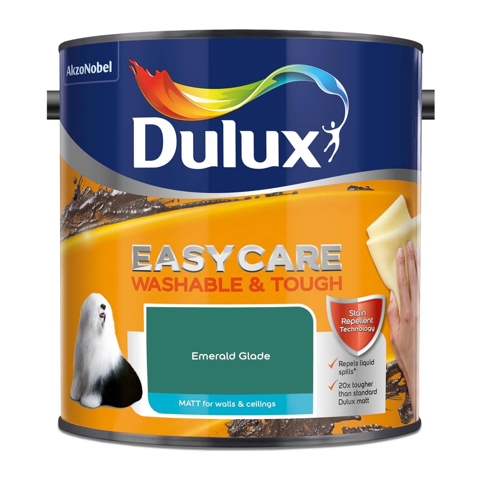 Dulux Easycare Washable & Tough Matt Paint Emerald Glade - 2.5L