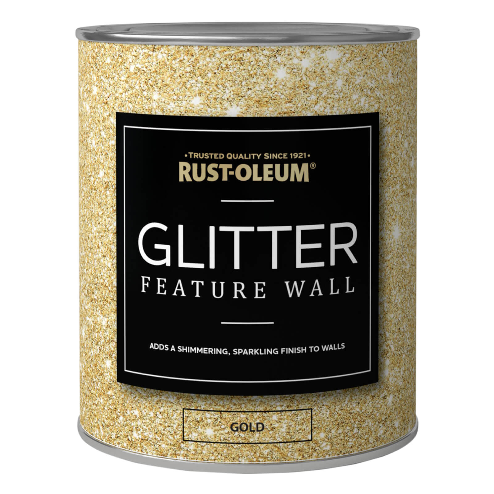 Rust-Oleum Feature Wall Glitter Gold Paint -  1L