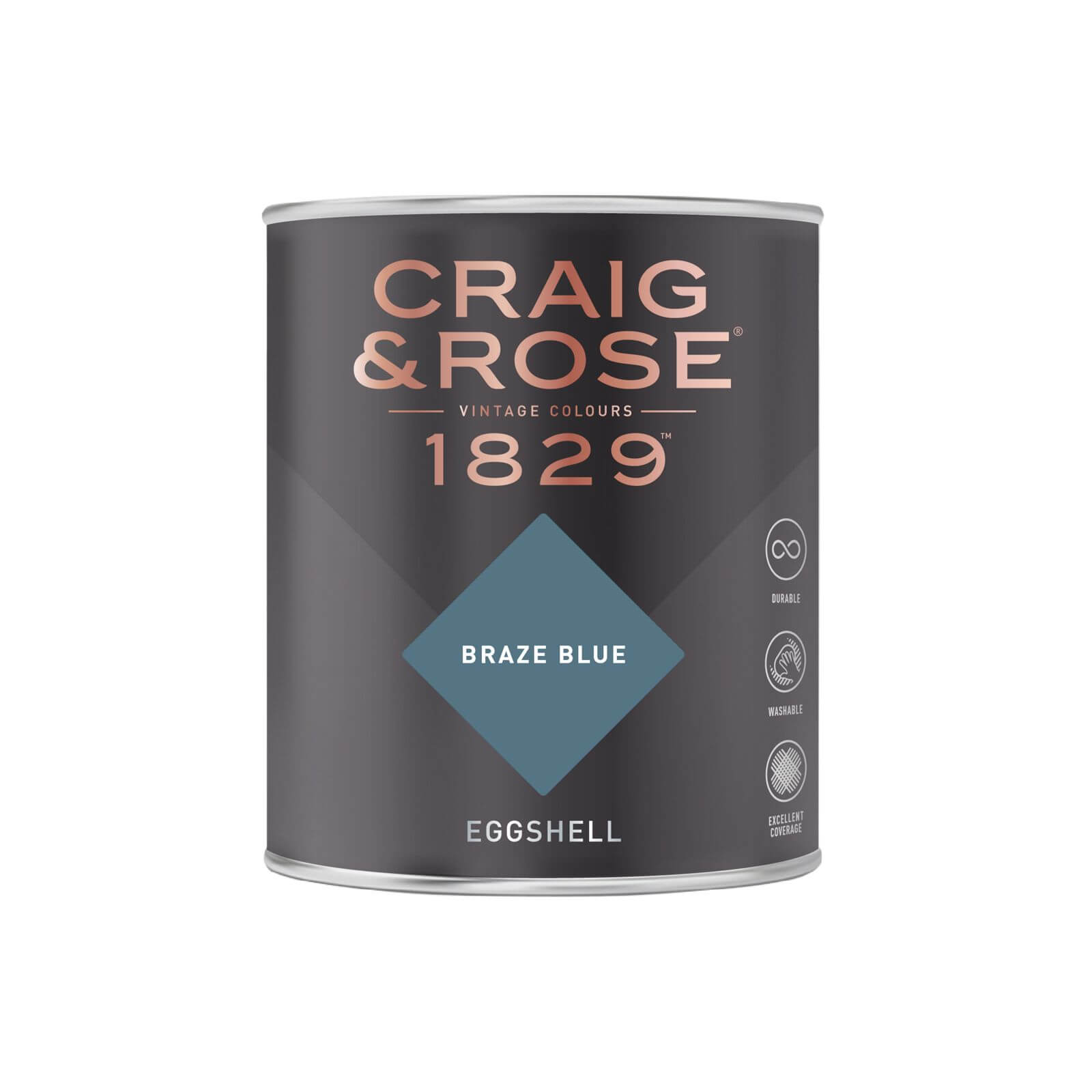 Craig & Rose 1829 Eggshell Paint Braze Blue - 750ml