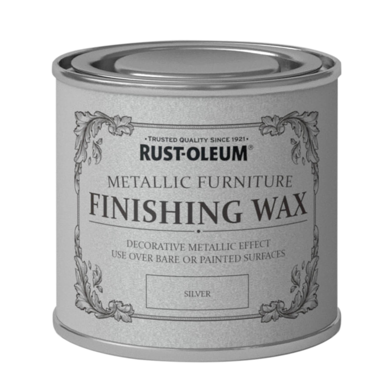Rust-Oleum Metallic Furniture Finishing Wax Silver - 125ml