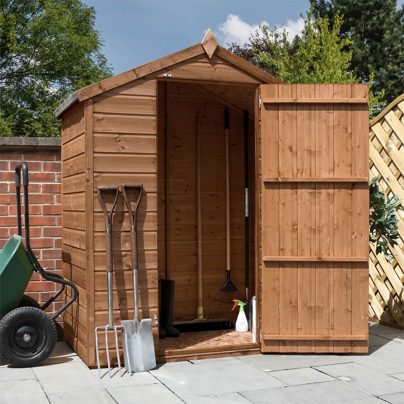 Mercia 5x3ft Shiplap Apex Windowless Wooden Shed