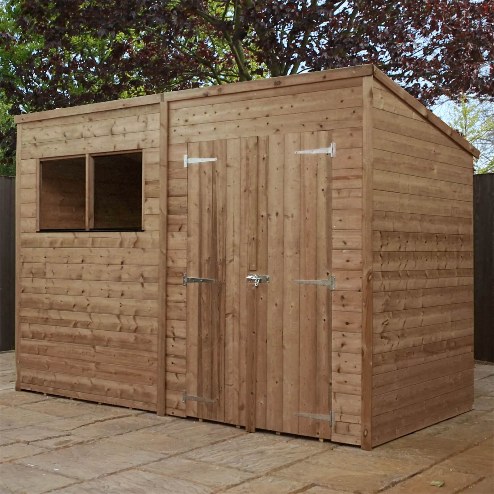 Mercia 10x6ft Pressure Treated Pent Wooden Shed