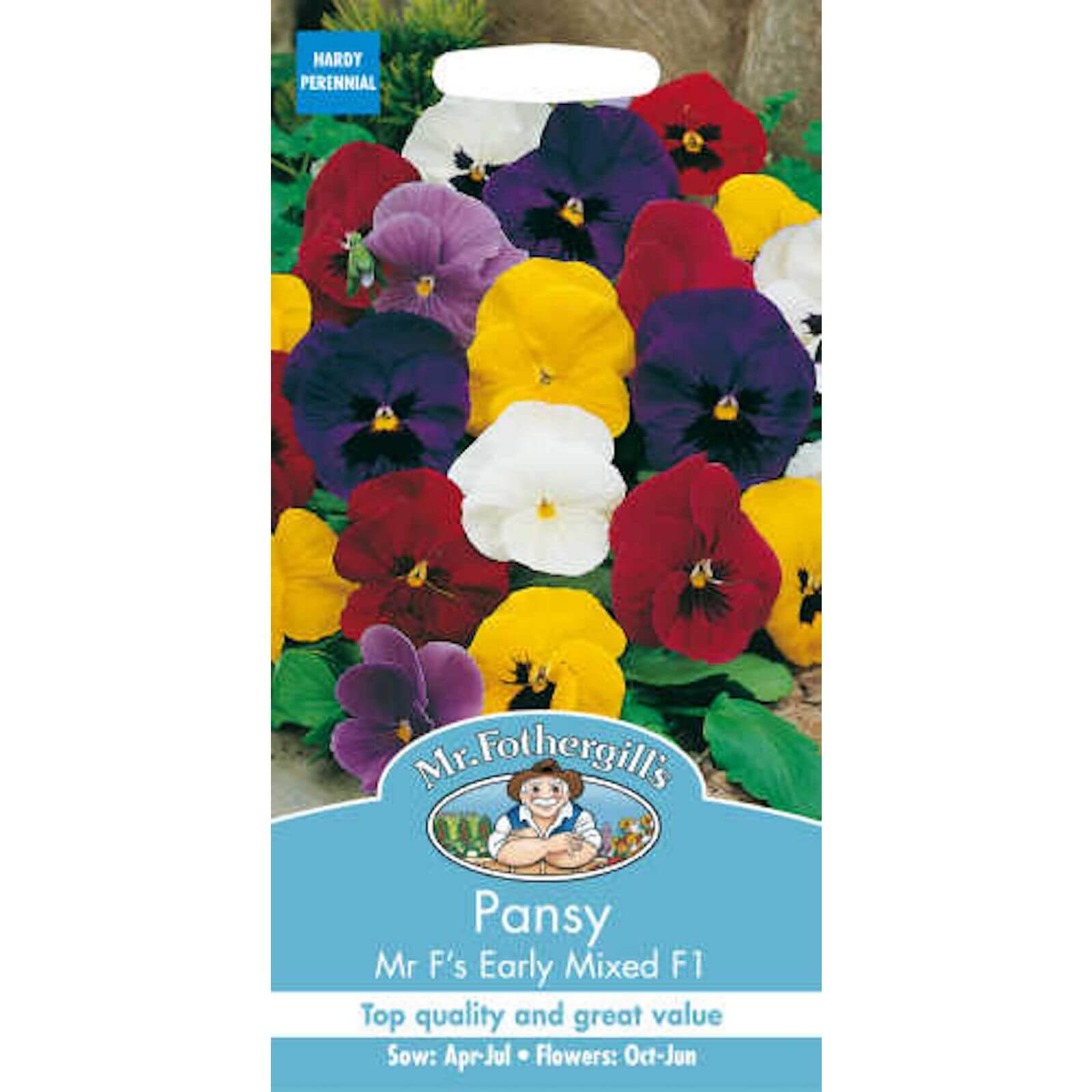 Mr. Fothergill's Pansy Mr Fs Early Mixed F1 Seeds