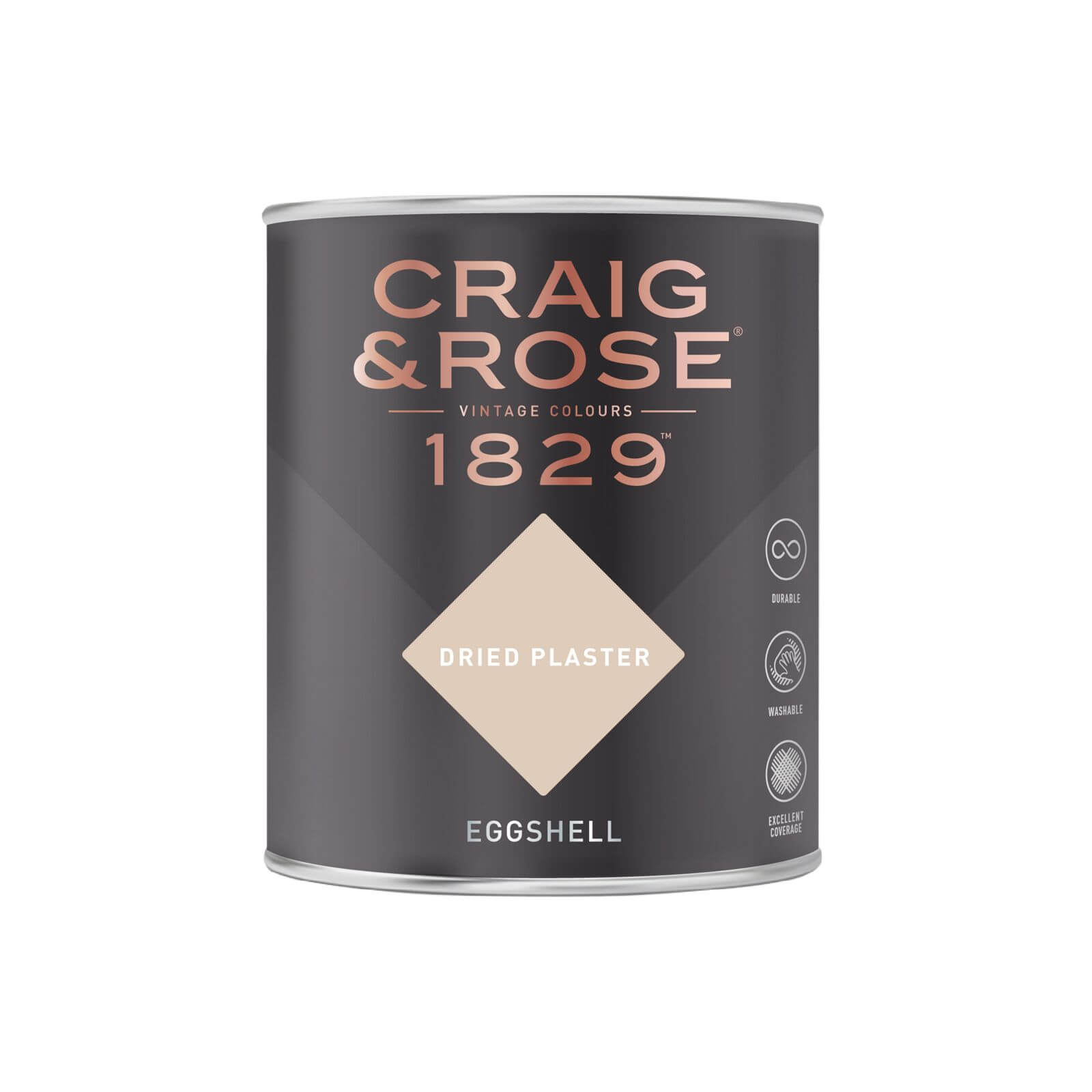 Craig & Rose 1829 Eggshell Paint Dried Plaster - 750ml