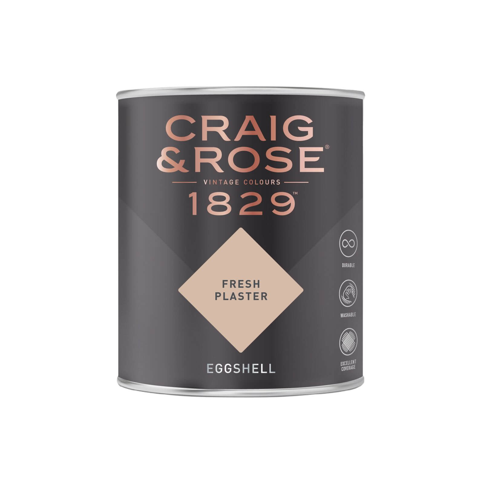 Craig & Rose 1829 Eggshell Paint Fresh Plaster - 750ml