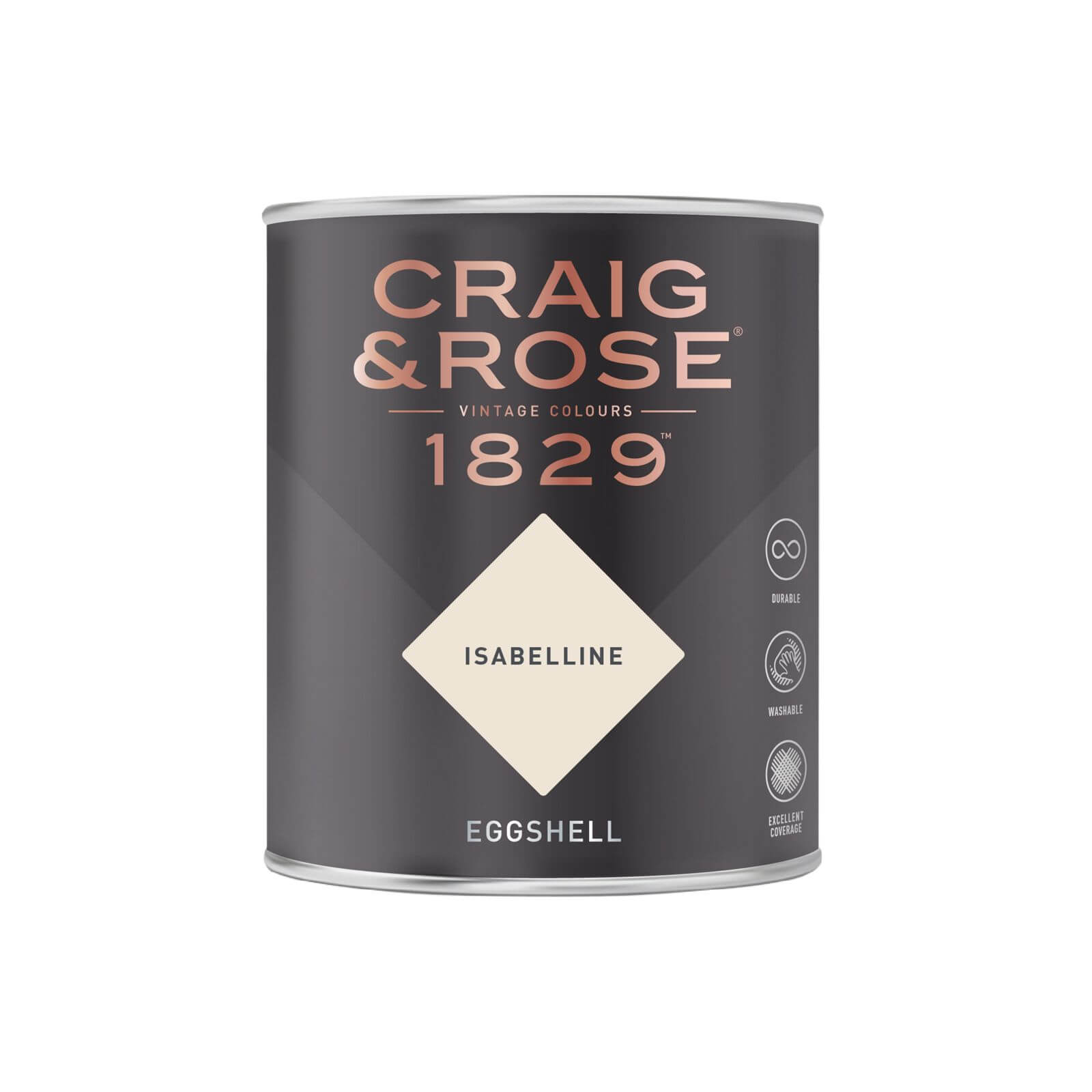 Craig & Rose 1829 Eggshell Paint Isabelline - 750ml