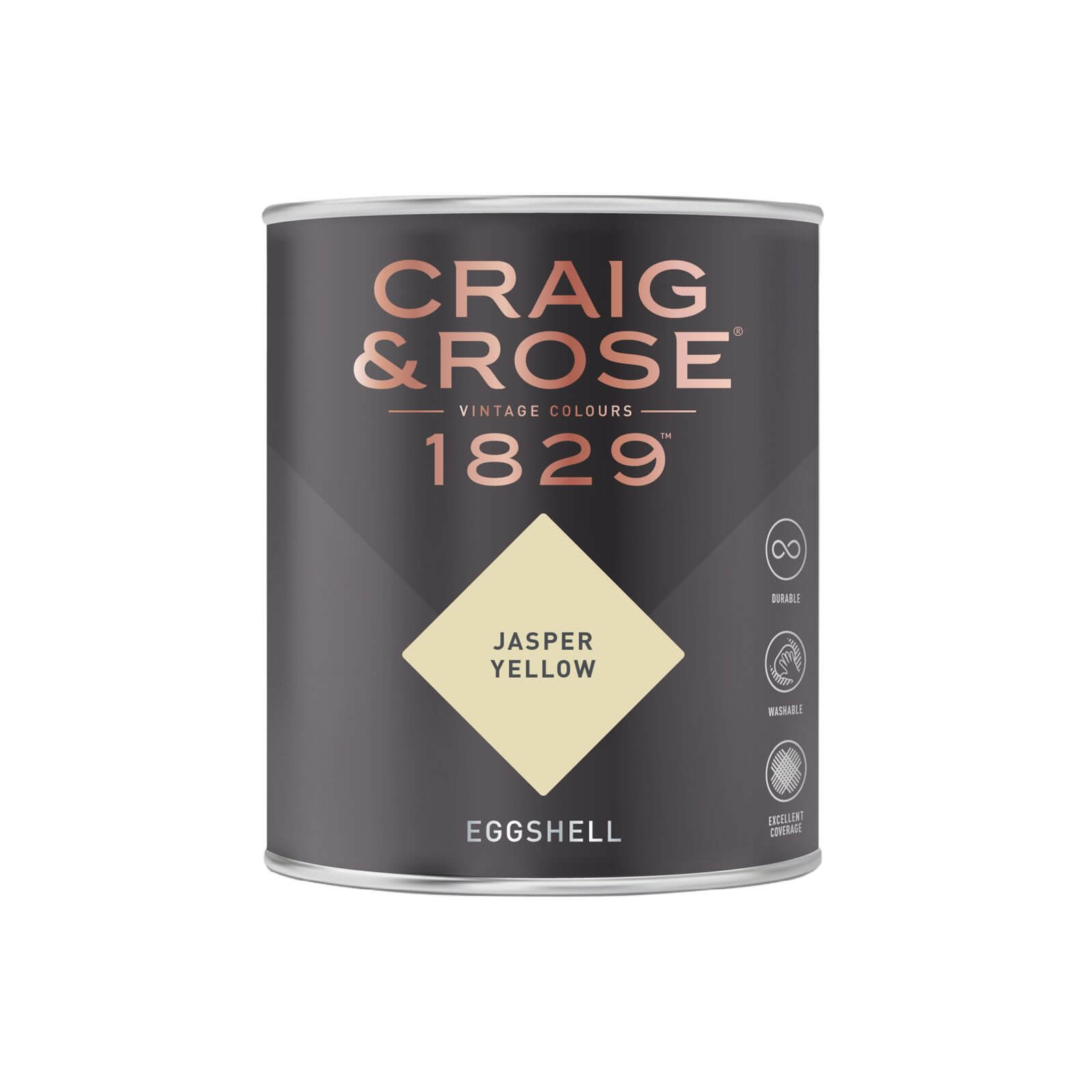 Craig & Rose 1829 Eggshell Paint Jasper Yellow - 750ml