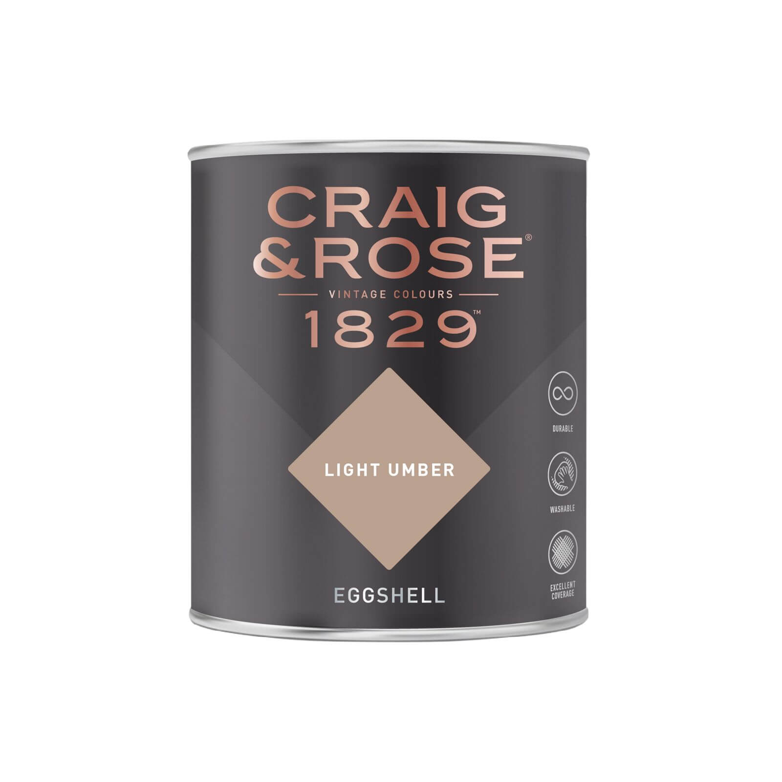 Craig & Rose 1829 Eggshell Paint Light Umber - 750ml