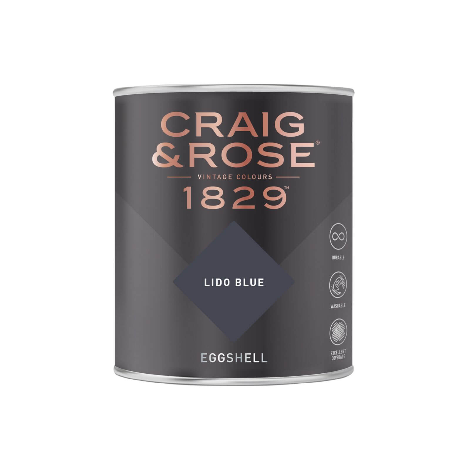 Craig & Rose 1829 Eggshell Paint Lido Blue - 750ml