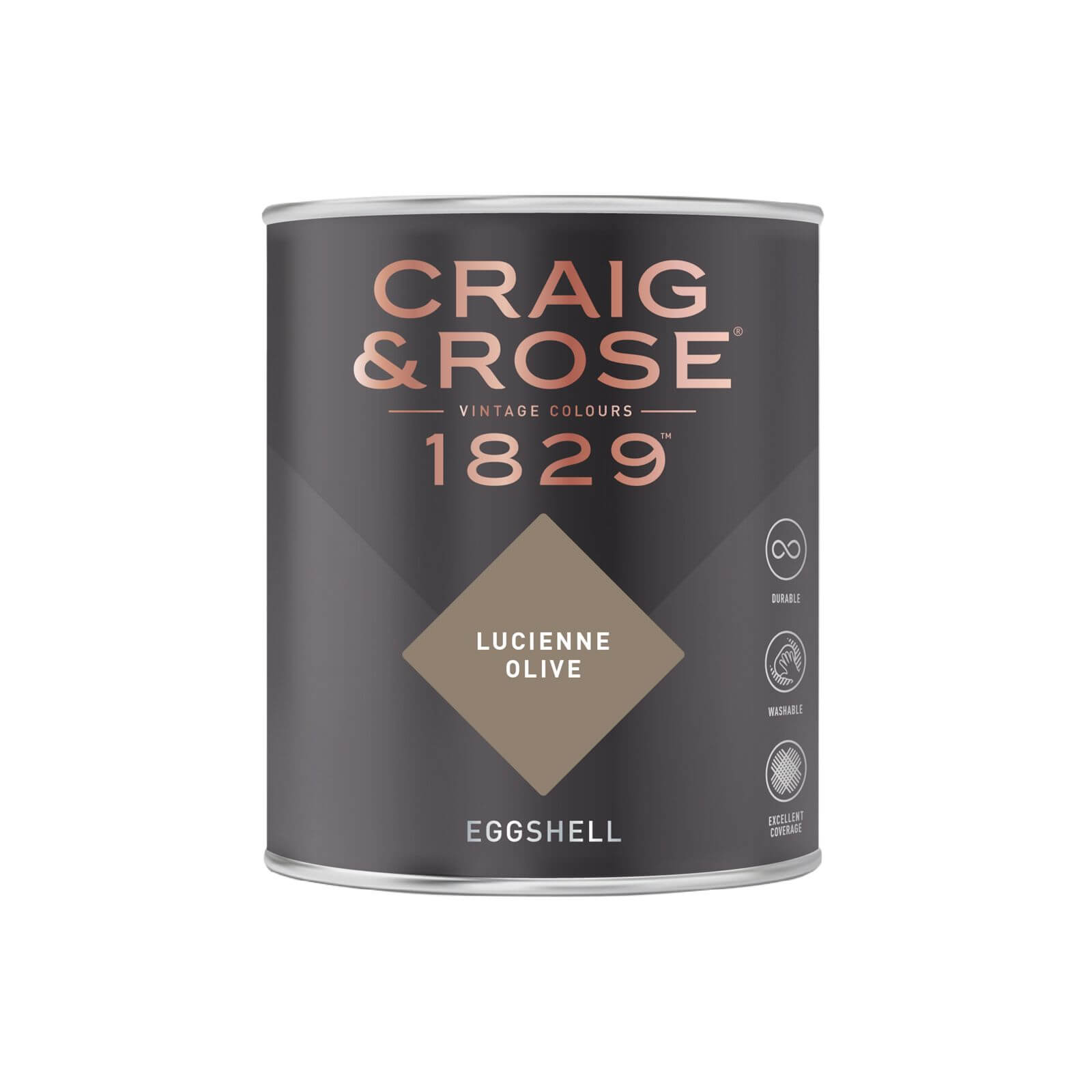 Craig & Rose 1829 Eggshell Paint Lucienne Olive - 750ml