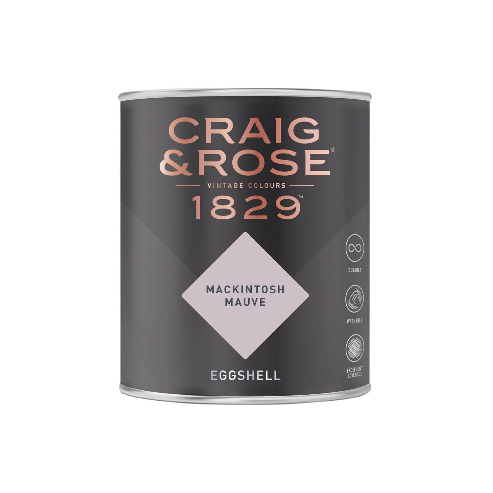 Craig & Rose 1829 Eggshell Paint Mackintosh Mauve - 750ml