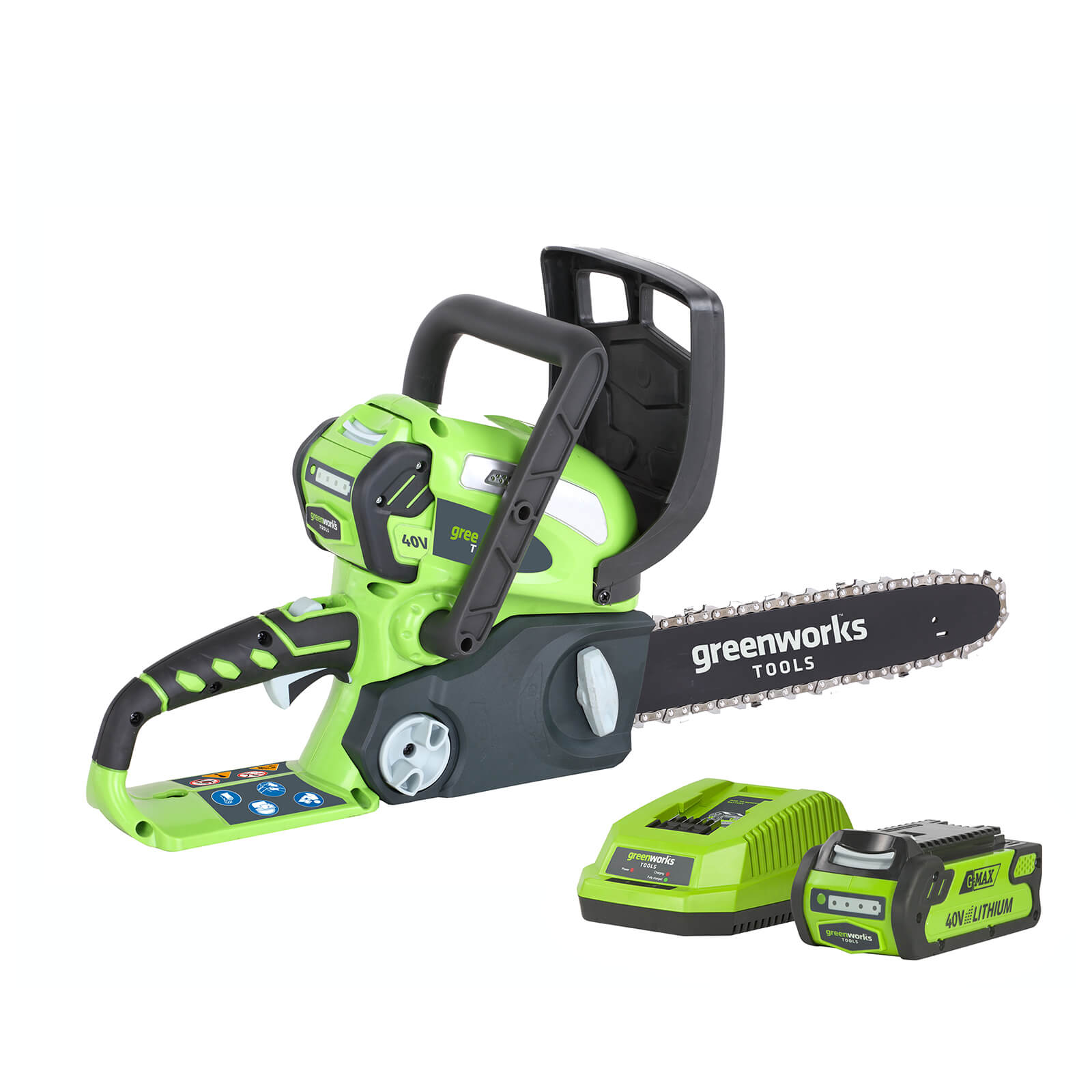 Greenworks 40V Chainsaw with 2Ah Battery