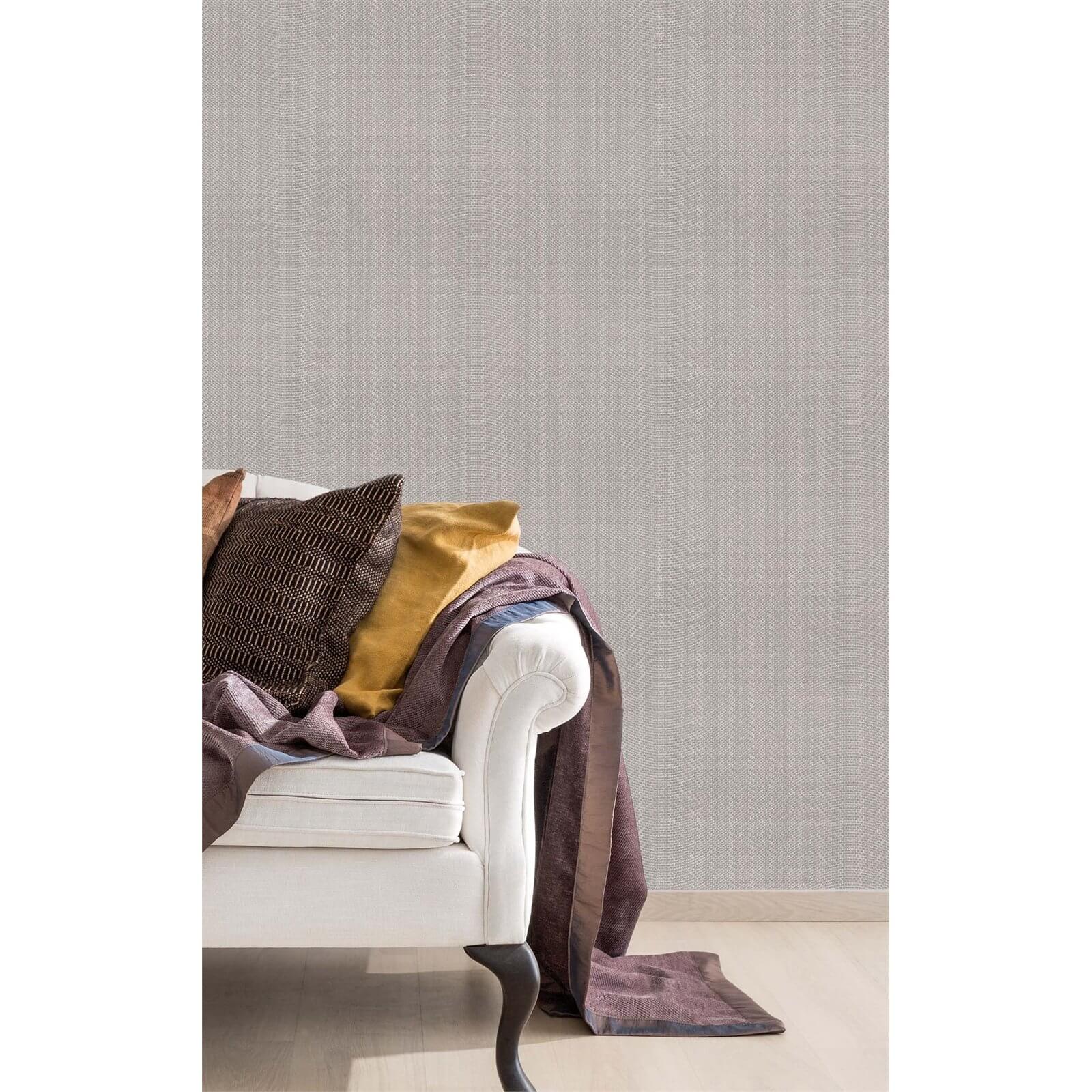 Grandeco Textured Wave Grey Wallpaper