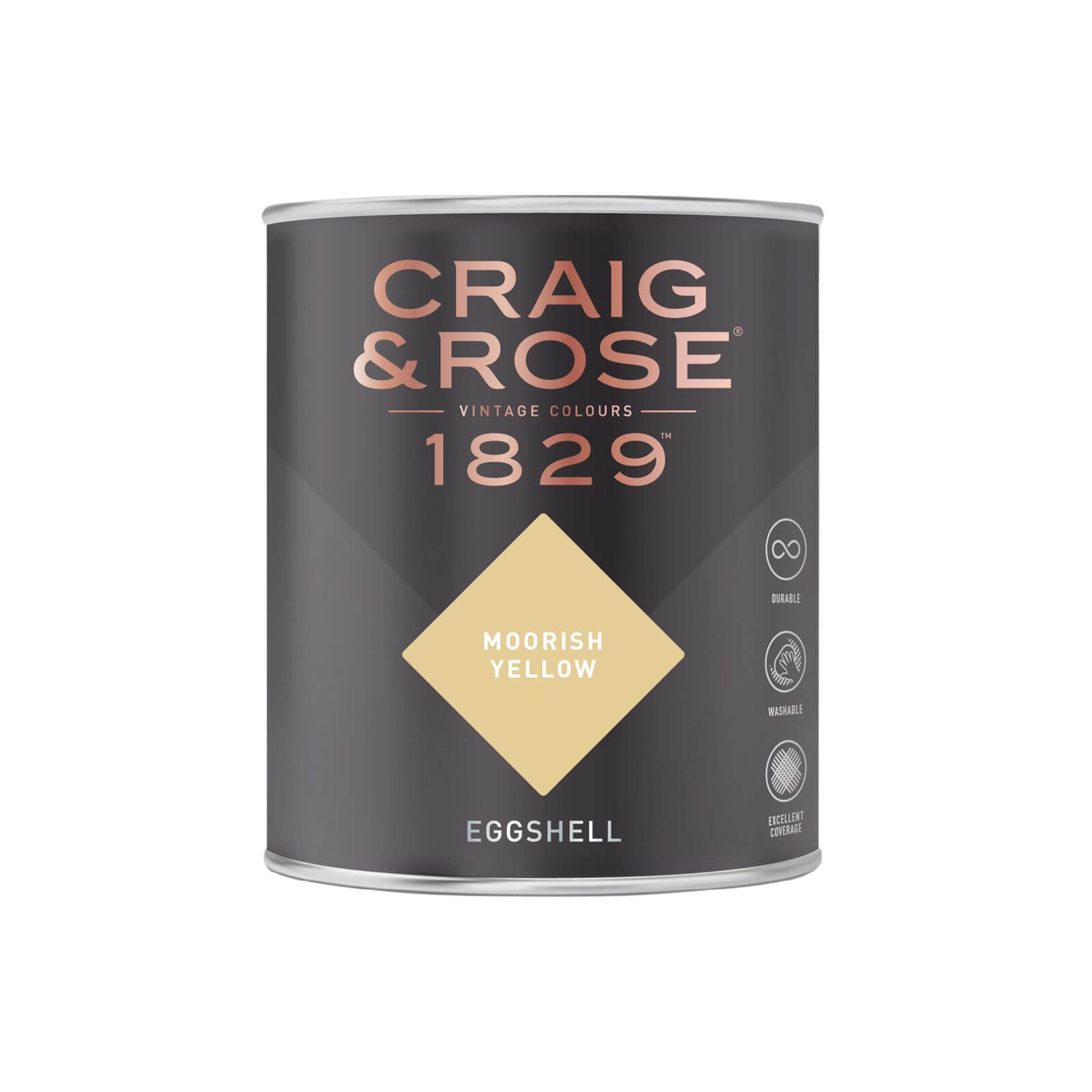 Craig & Rose 1829 Eggshell Paint Moorish Yellow - 750ml